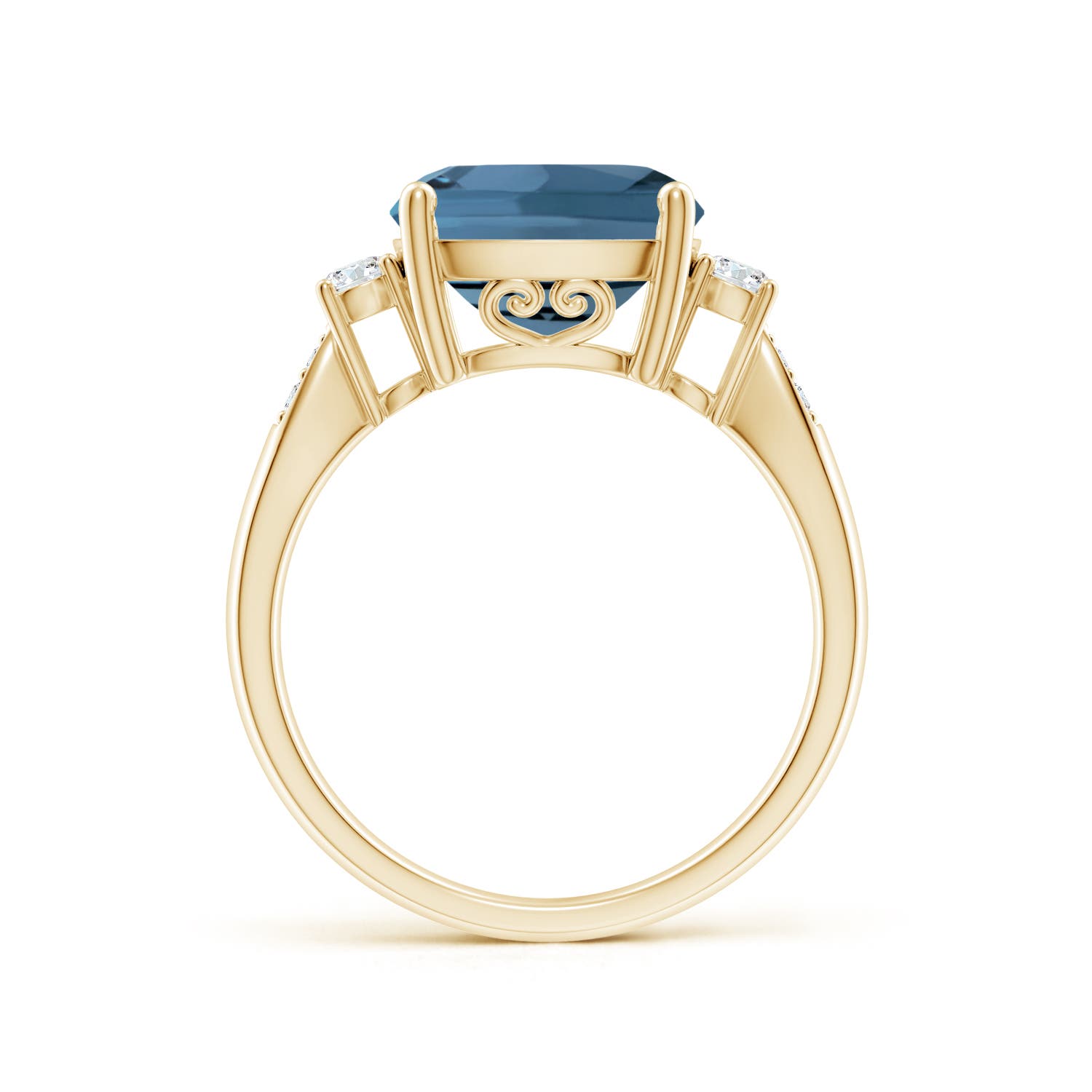 A - London Blue Topaz / 5.35 CT / 14 KT Yellow Gold