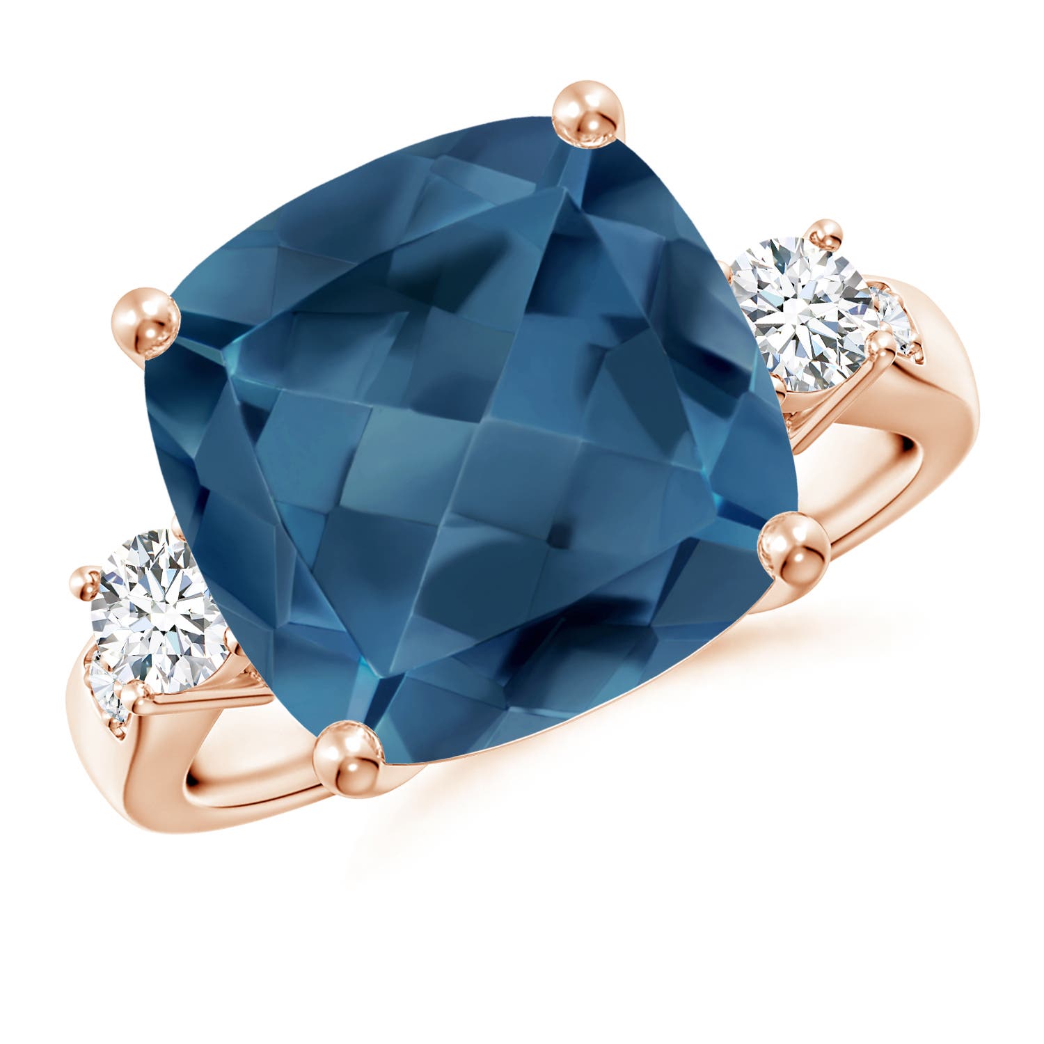 A - London Blue Topaz / 8.3 CT / 14 KT Rose Gold