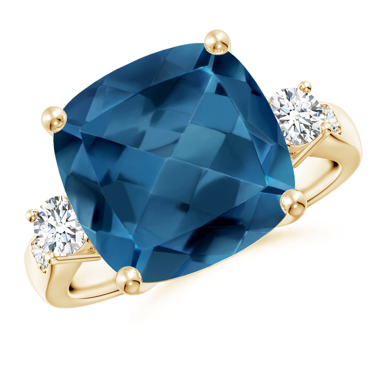 AA - London Blue Topaz / 8.3 CT / 14 KT Yellow Gold