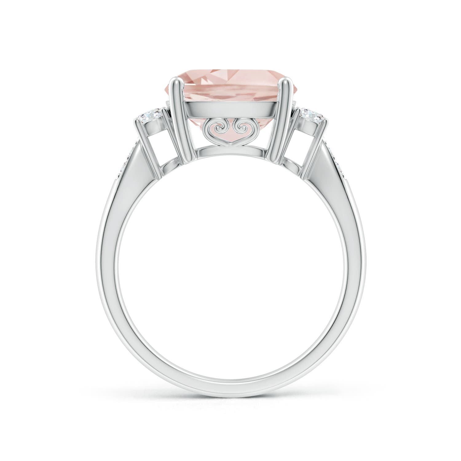 A - Morganite / 3.9 CT / 14 KT White Gold