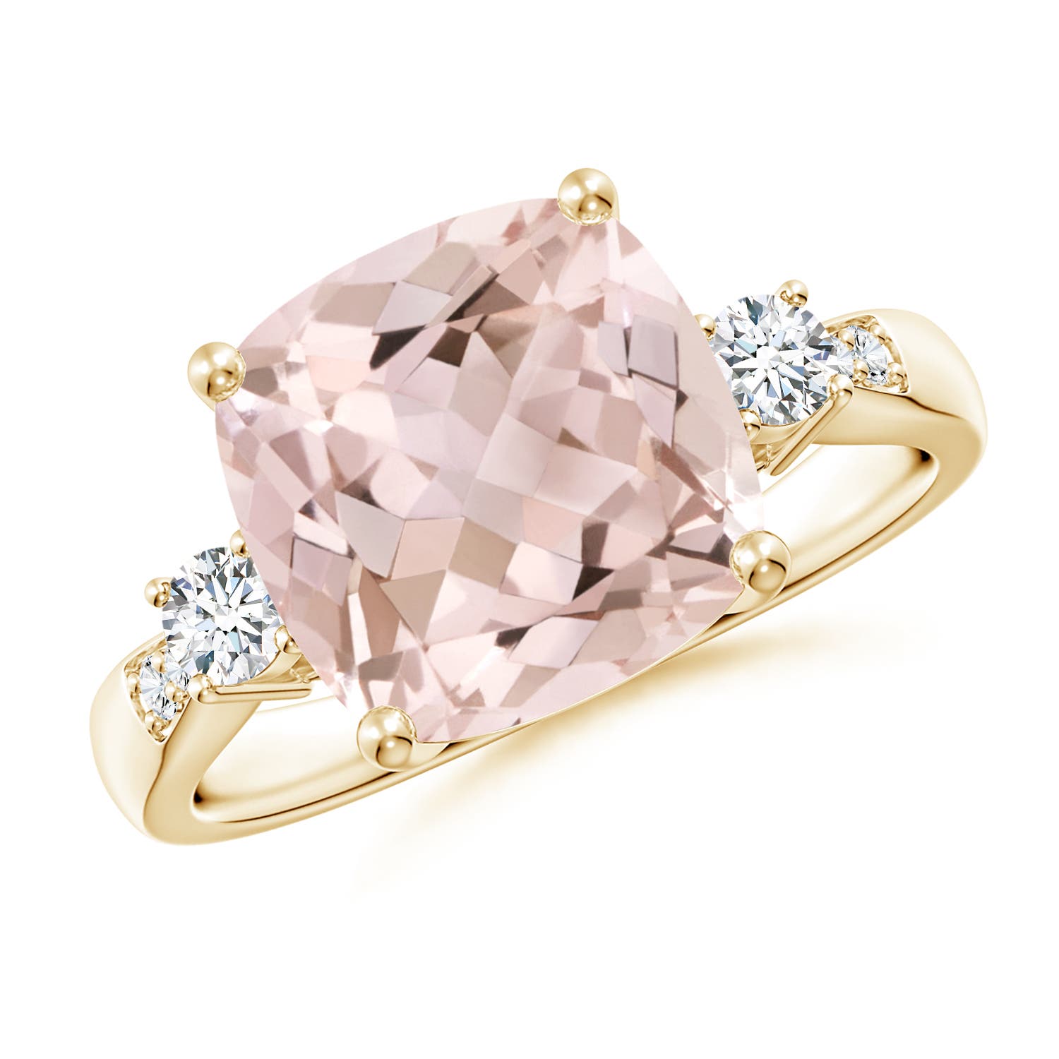 A - Morganite / 3.9 CT / 14 KT Yellow Gold