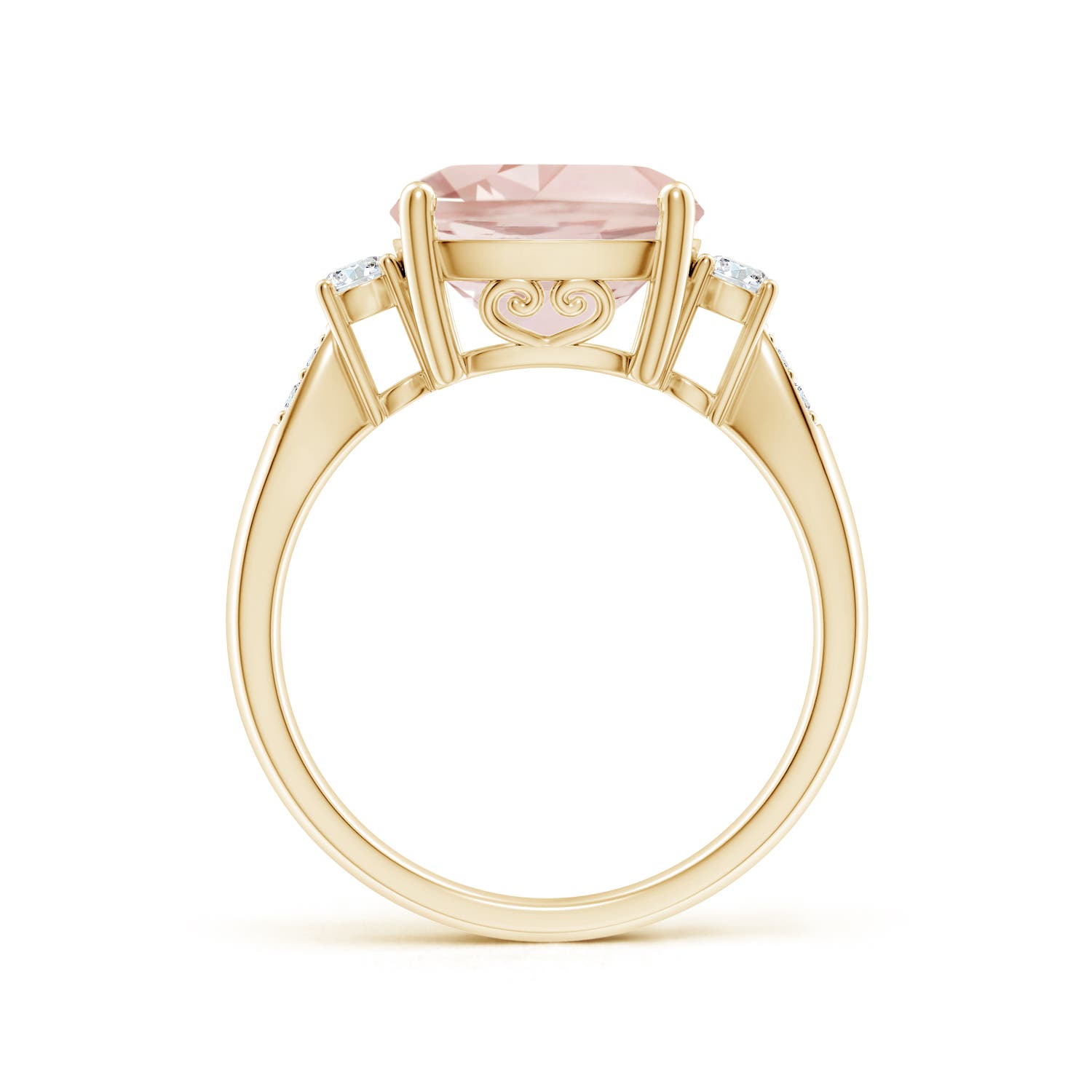 A - Morganite / 3.9 CT / 14 KT Yellow Gold