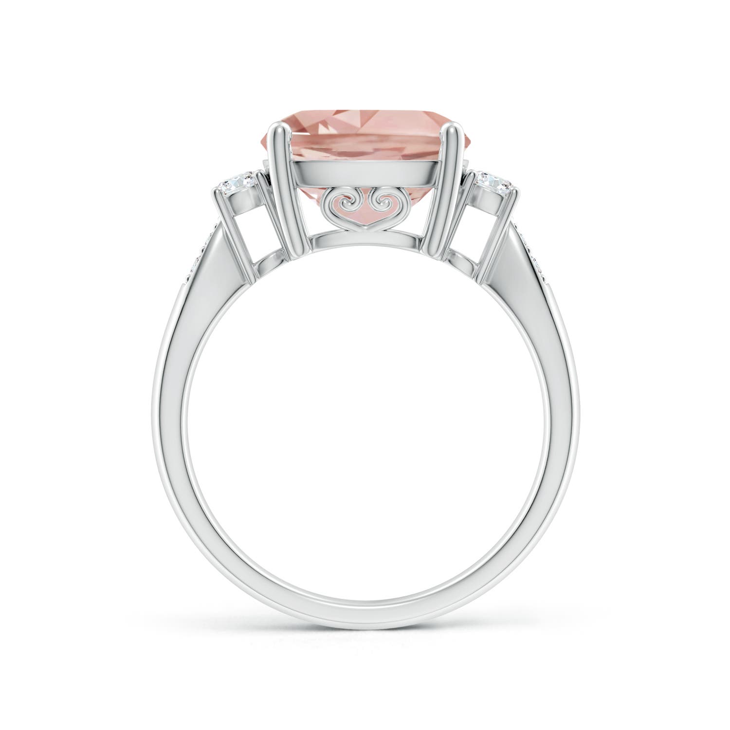 AAA - Morganite / 3.9 CT / 14 KT White Gold