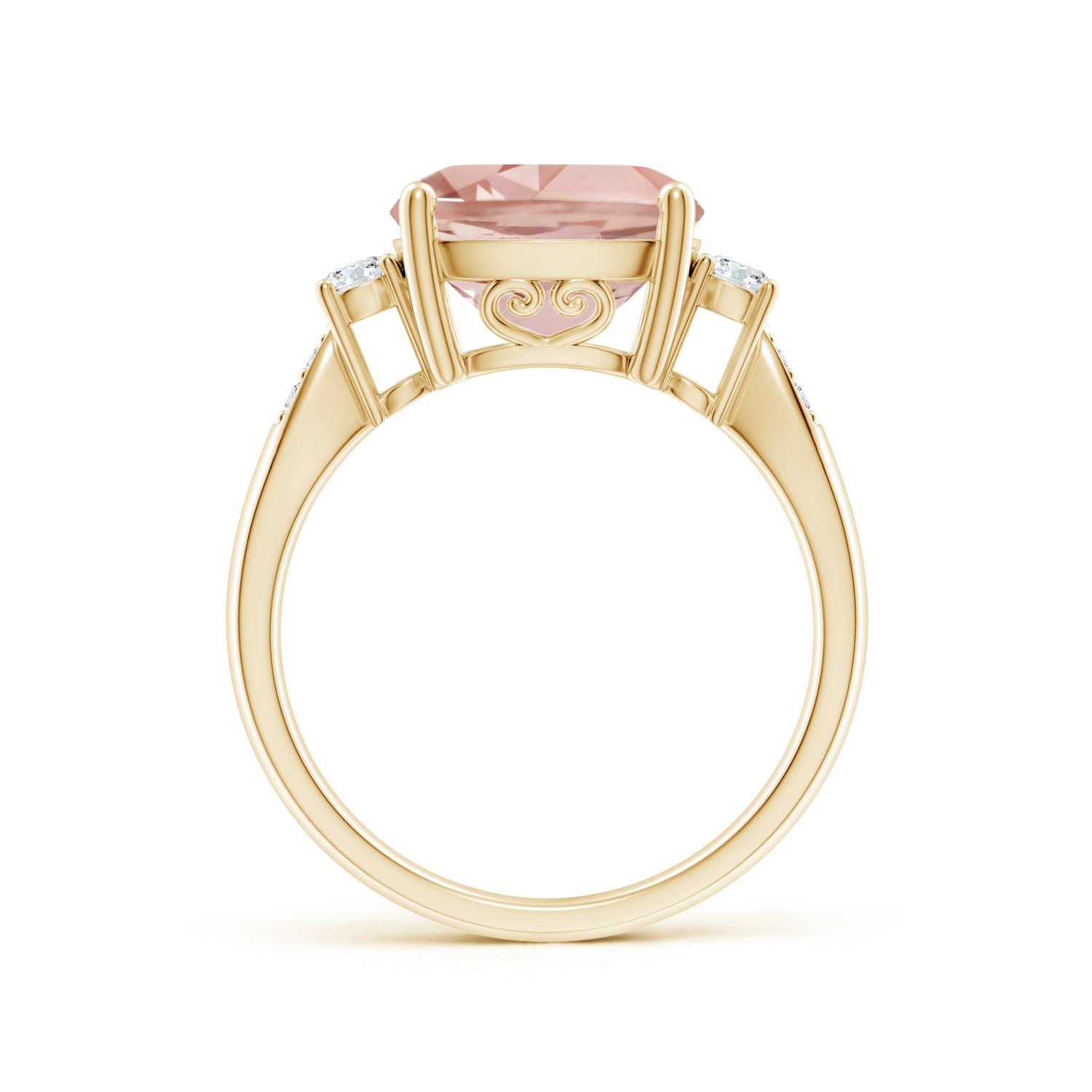 AAA - Morganite / 3.9 CT / 14 KT Yellow Gold