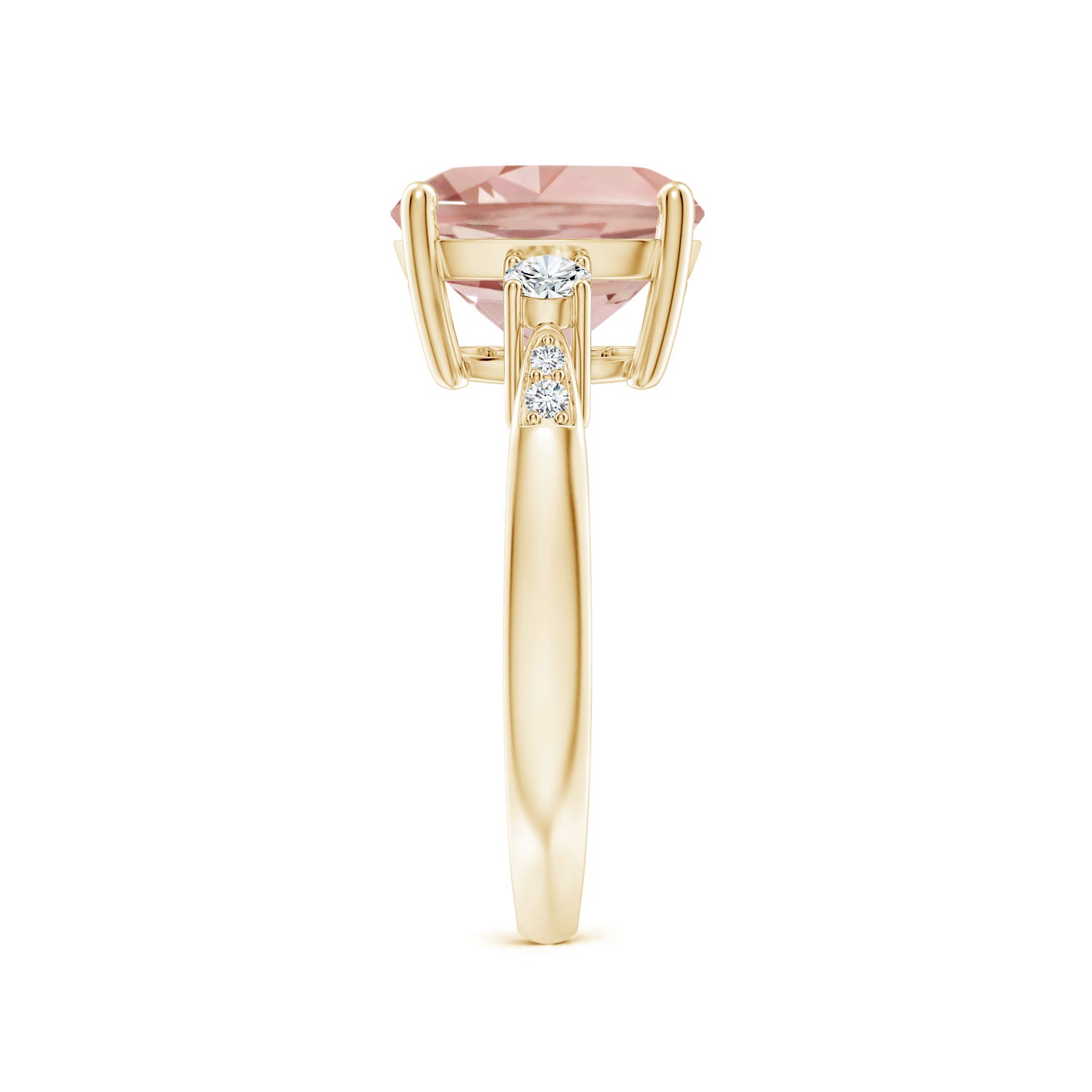 AAA - Morganite / 3.9 CT / 14 KT Yellow Gold