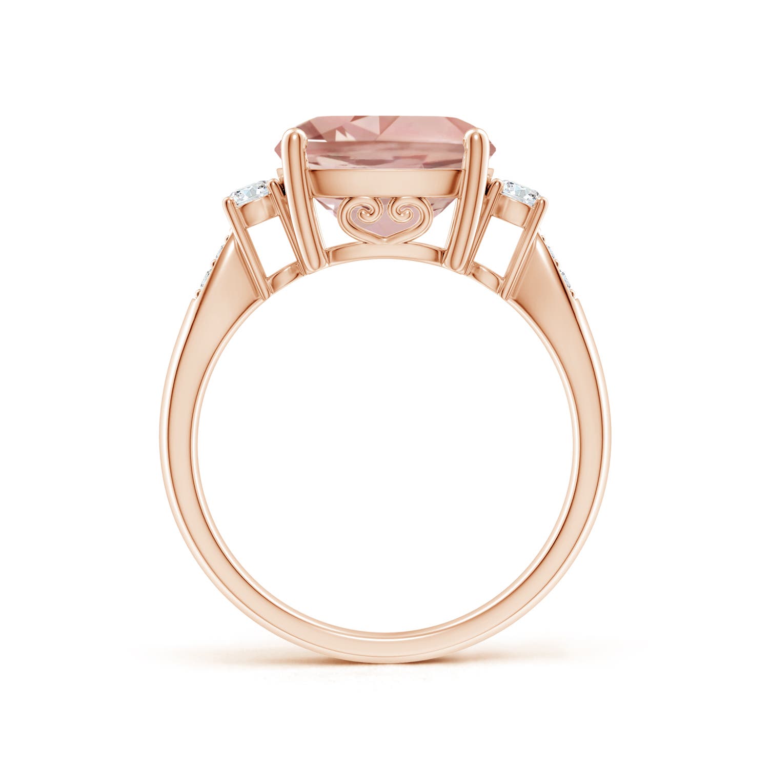 AAAA - Morganite / 3.9 CT / 14 KT Rose Gold