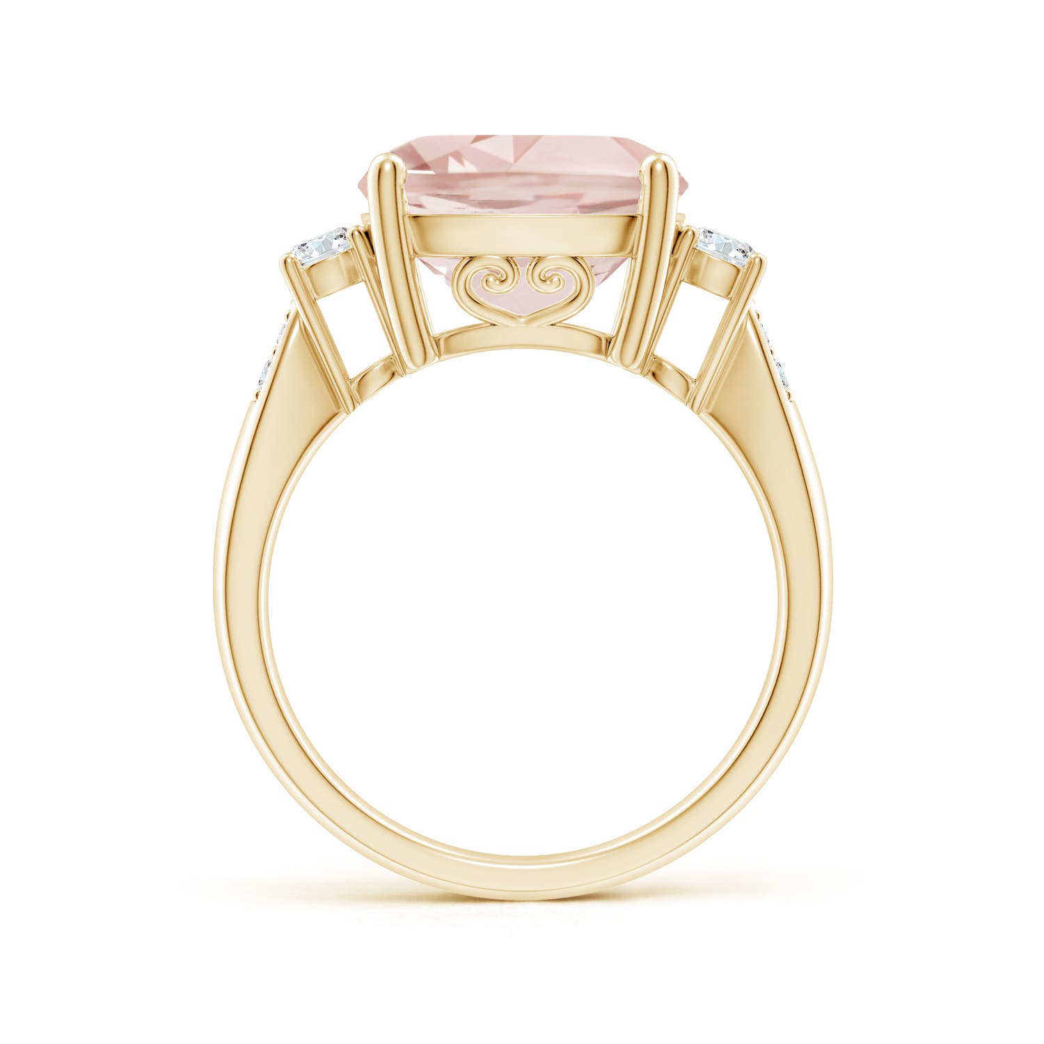 A - Morganite / 5.25 CT / 14 KT Yellow Gold