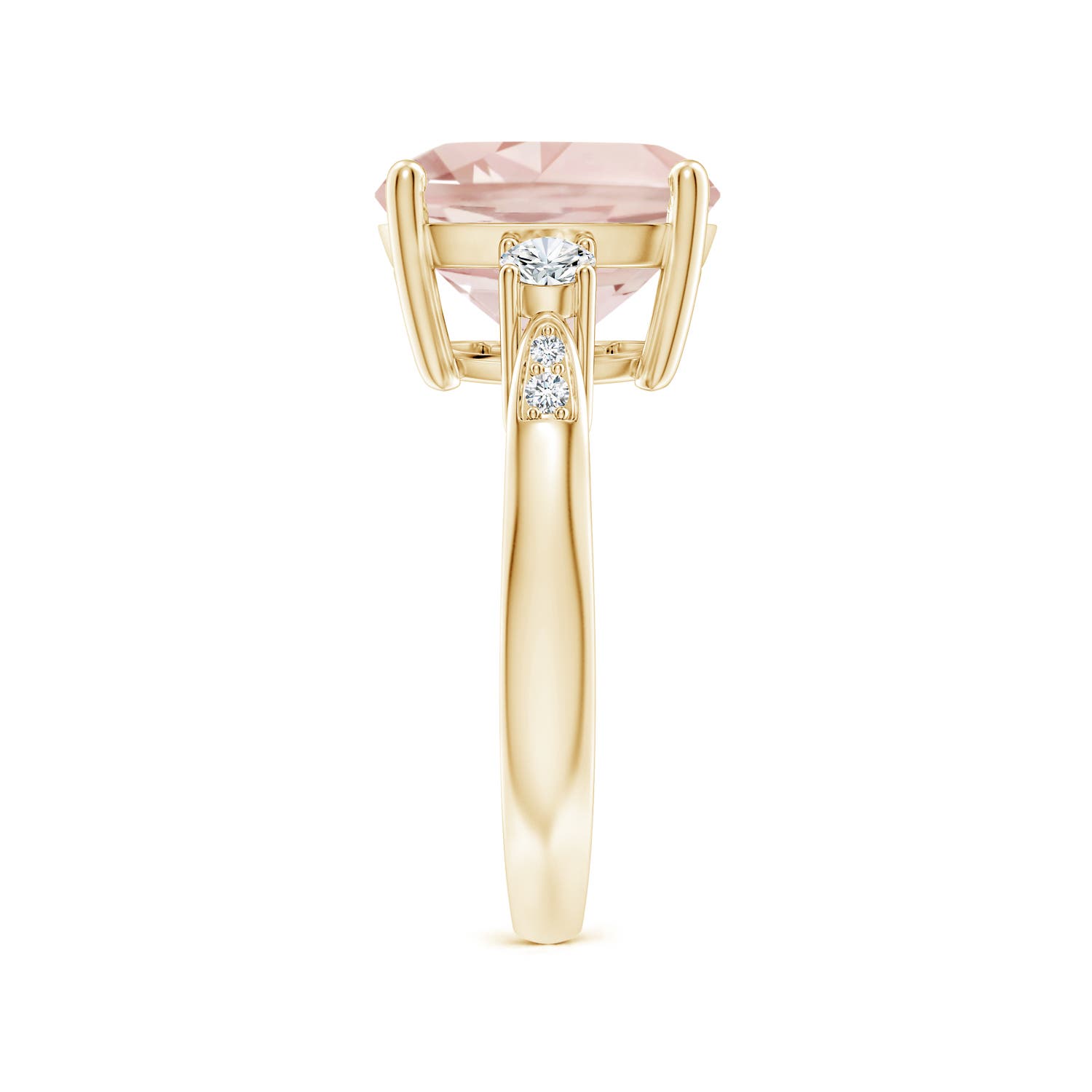 A - Morganite / 5.25 CT / 14 KT Yellow Gold