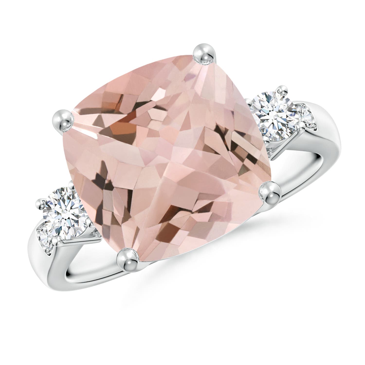 AA - Morganite / 5.25 CT / 14 KT White Gold