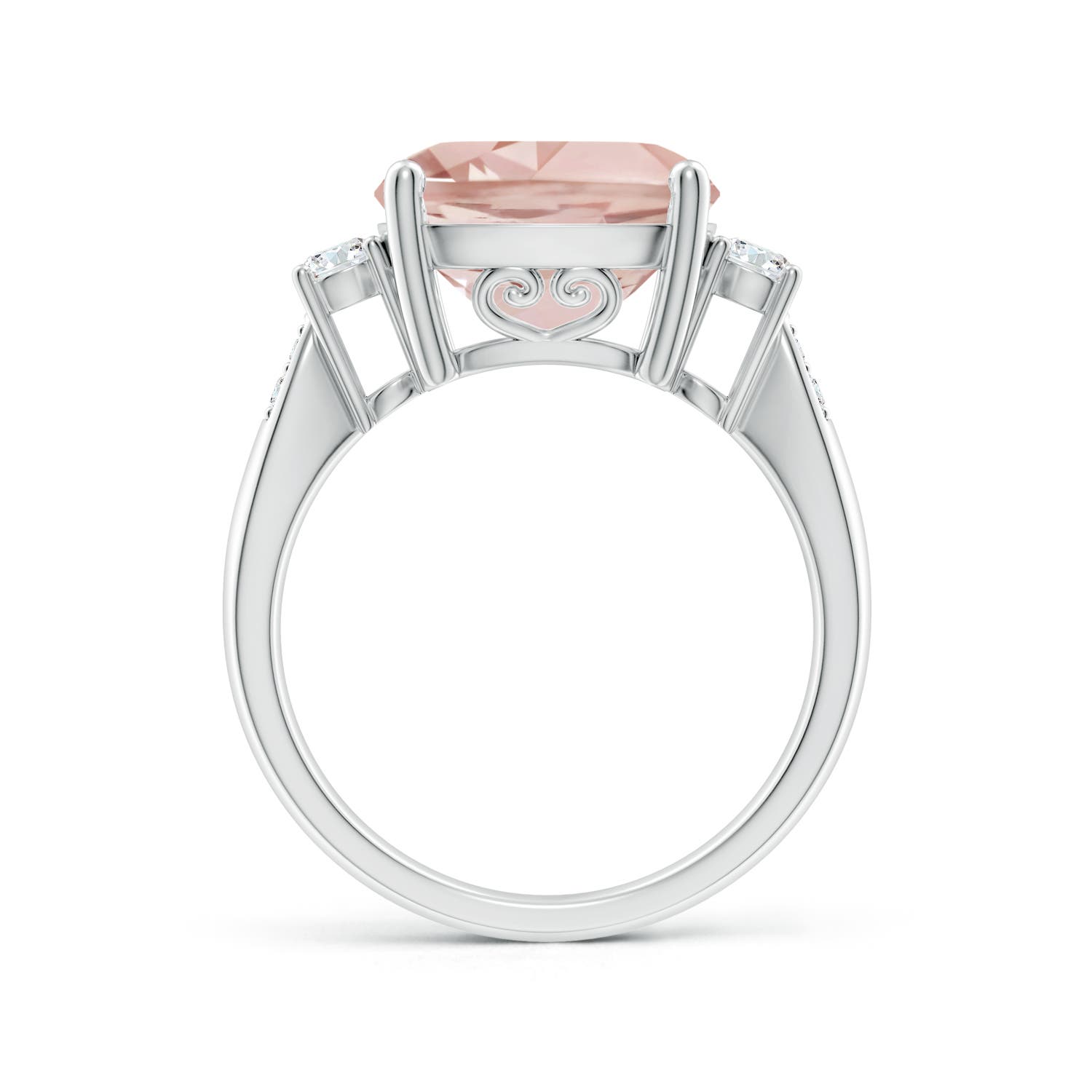 AA - Morganite / 5.25 CT / 14 KT White Gold