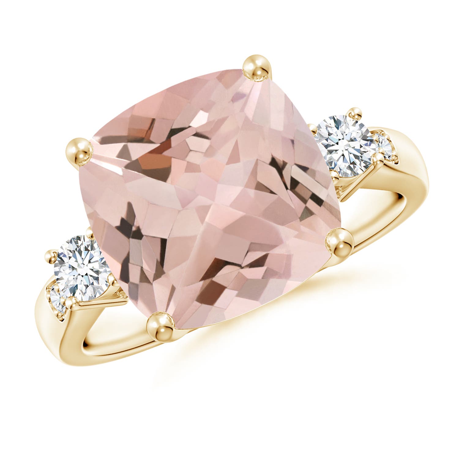 AA - Morganite / 5.25 CT / 14 KT Yellow Gold