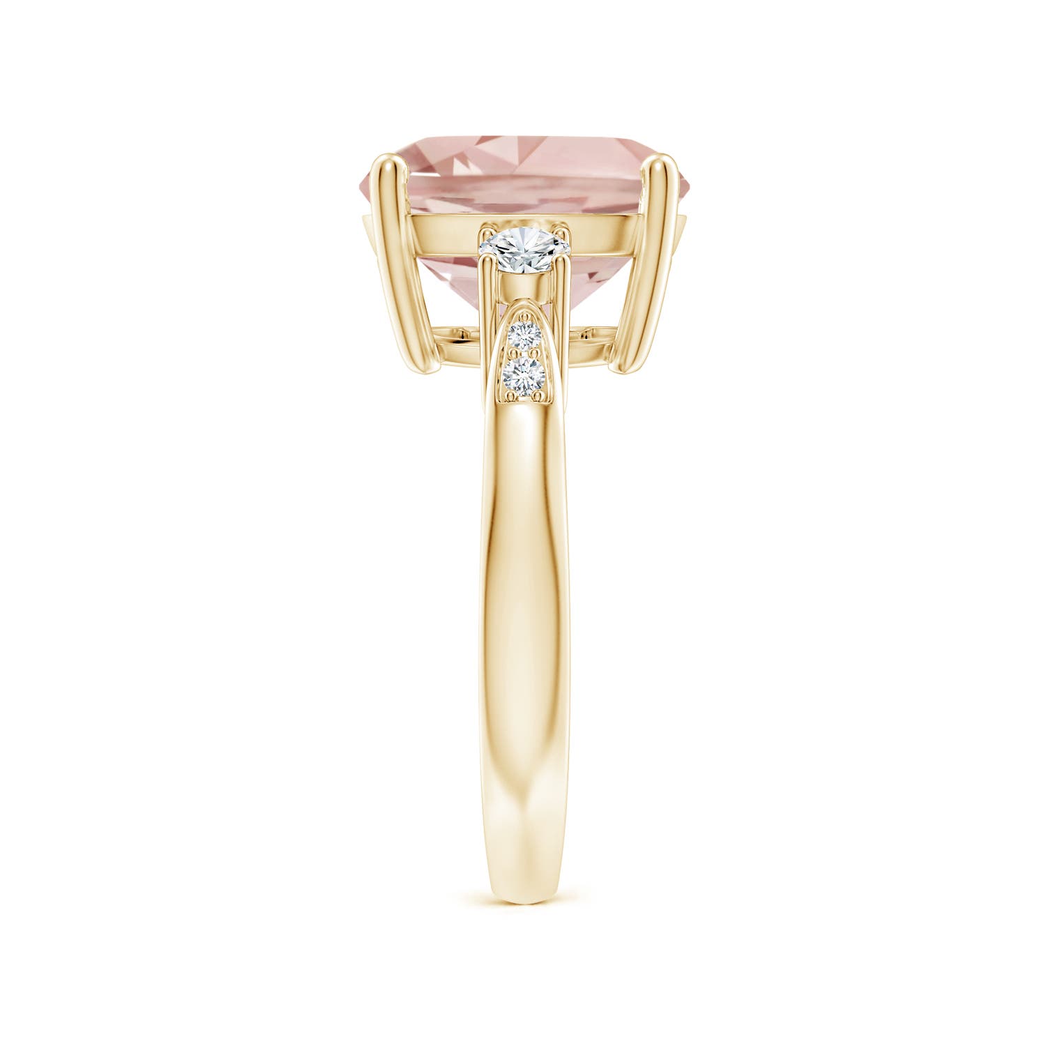 AA - Morganite / 5.25 CT / 14 KT Yellow Gold