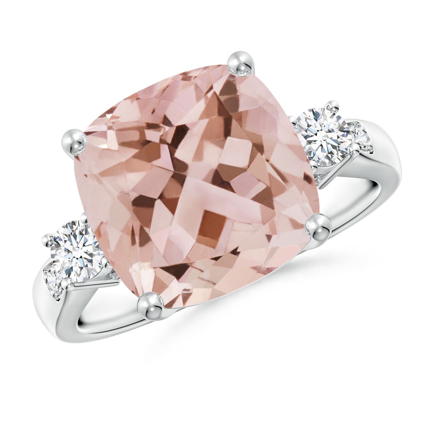 AAA - Morganite / 5.25 CT / 14 KT White Gold