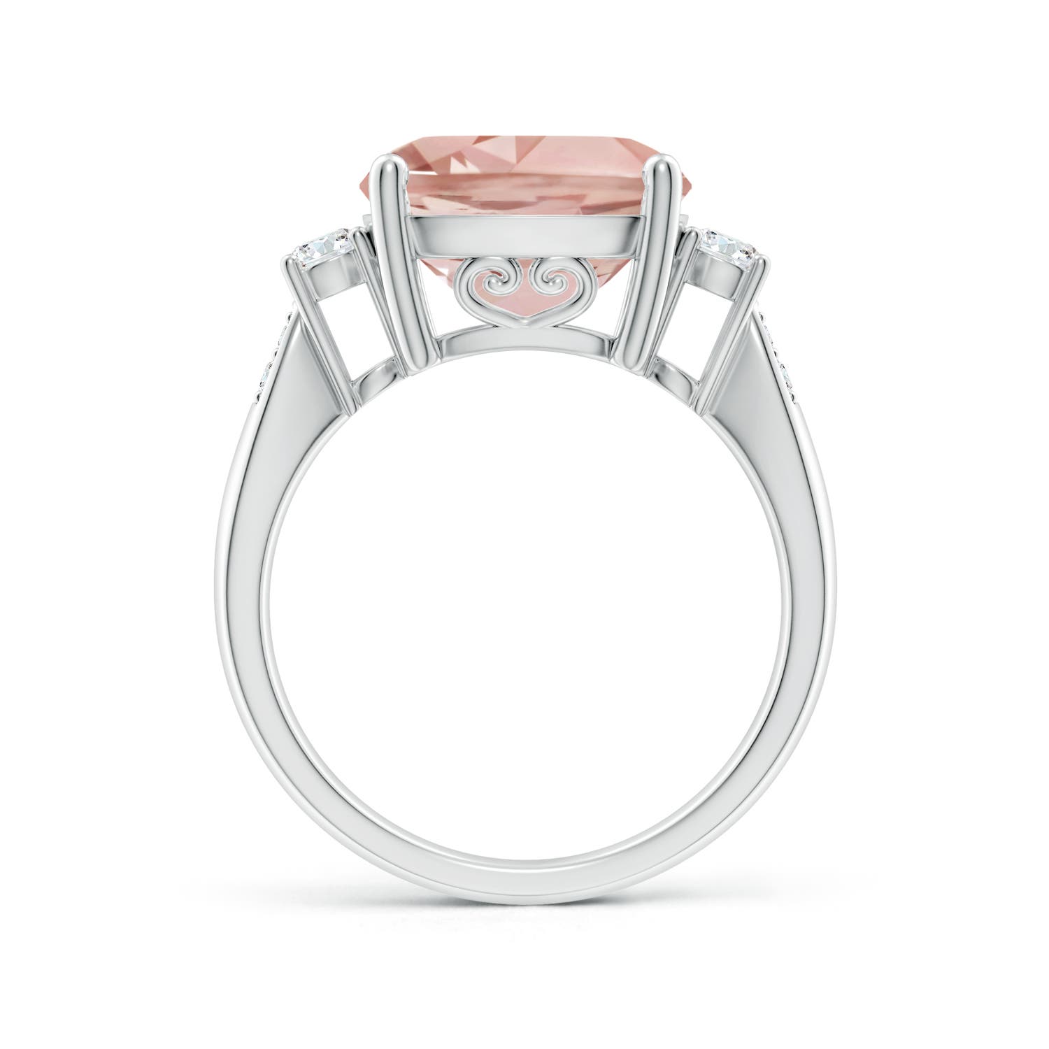 AAA - Morganite / 5.25 CT / 14 KT White Gold