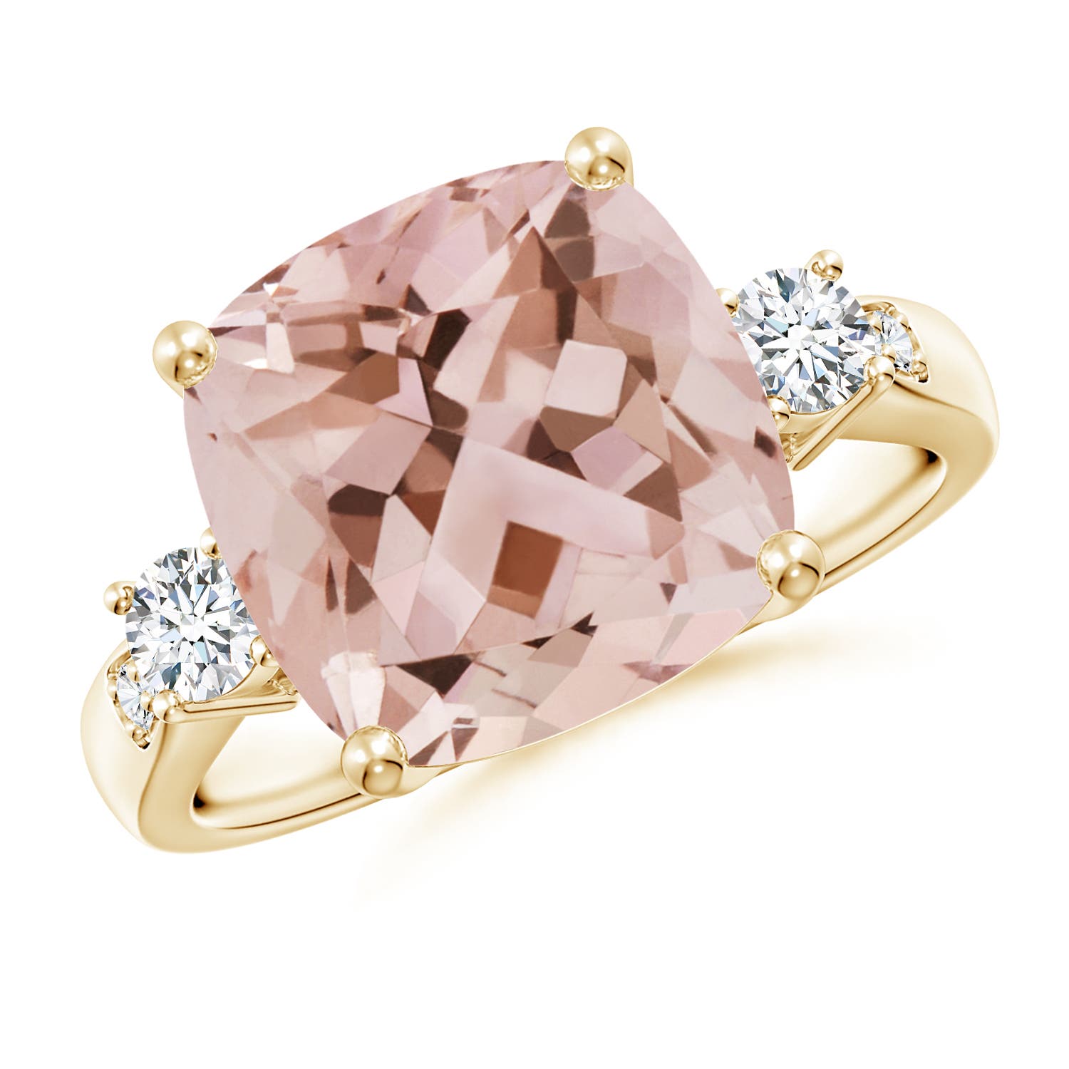 AAA - Morganite / 5.25 CT / 14 KT Yellow Gold