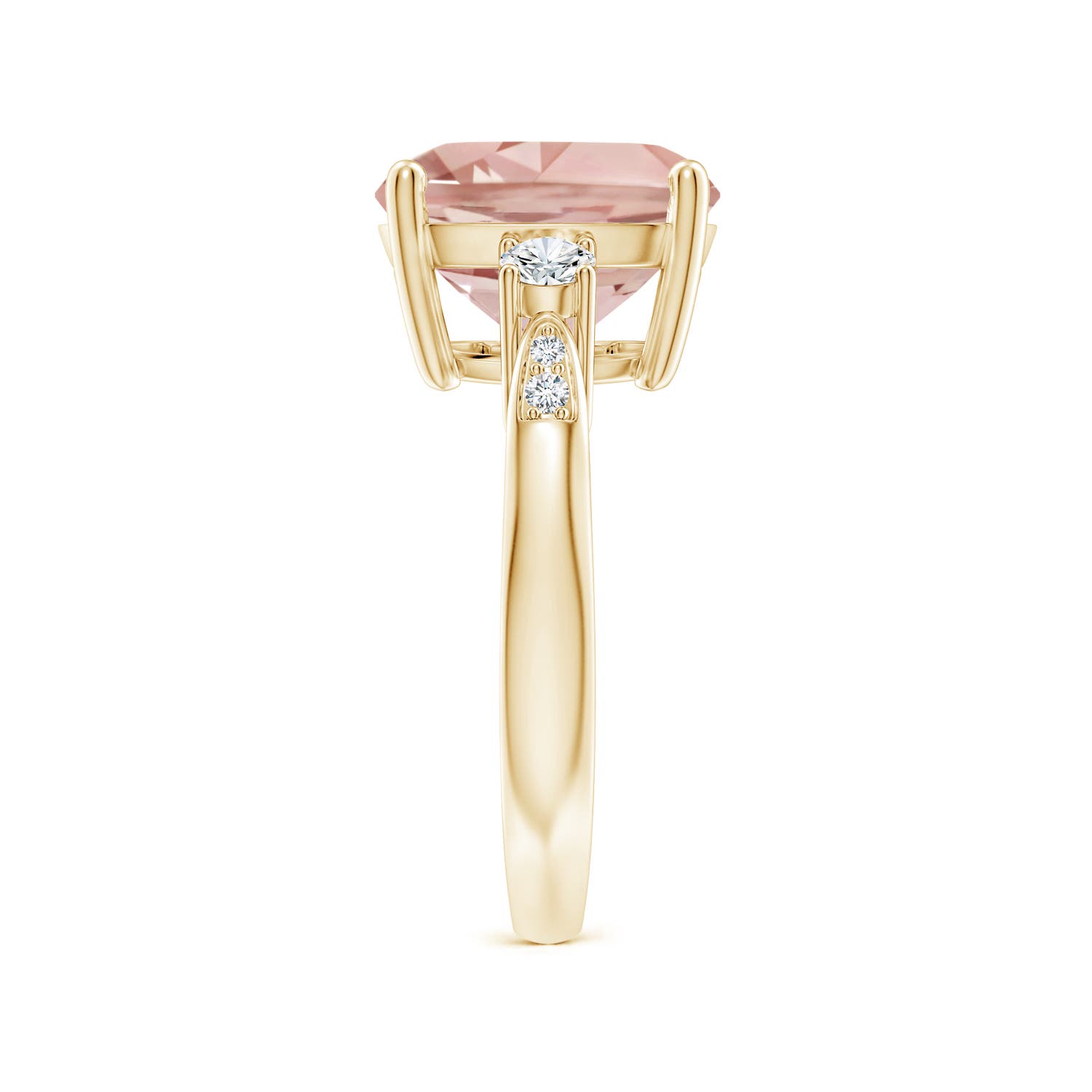 AAA - Morganite / 5.25 CT / 14 KT Yellow Gold