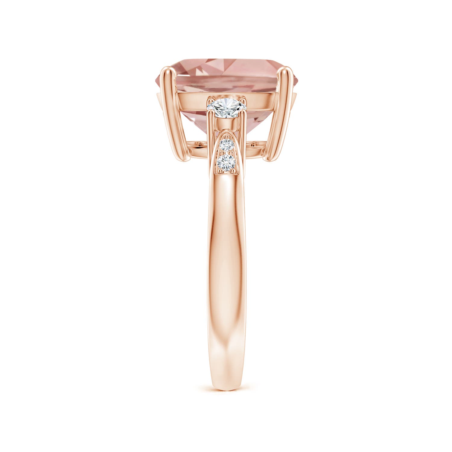 AAAA - Morganite / 5.25 CT / 14 KT Rose Gold