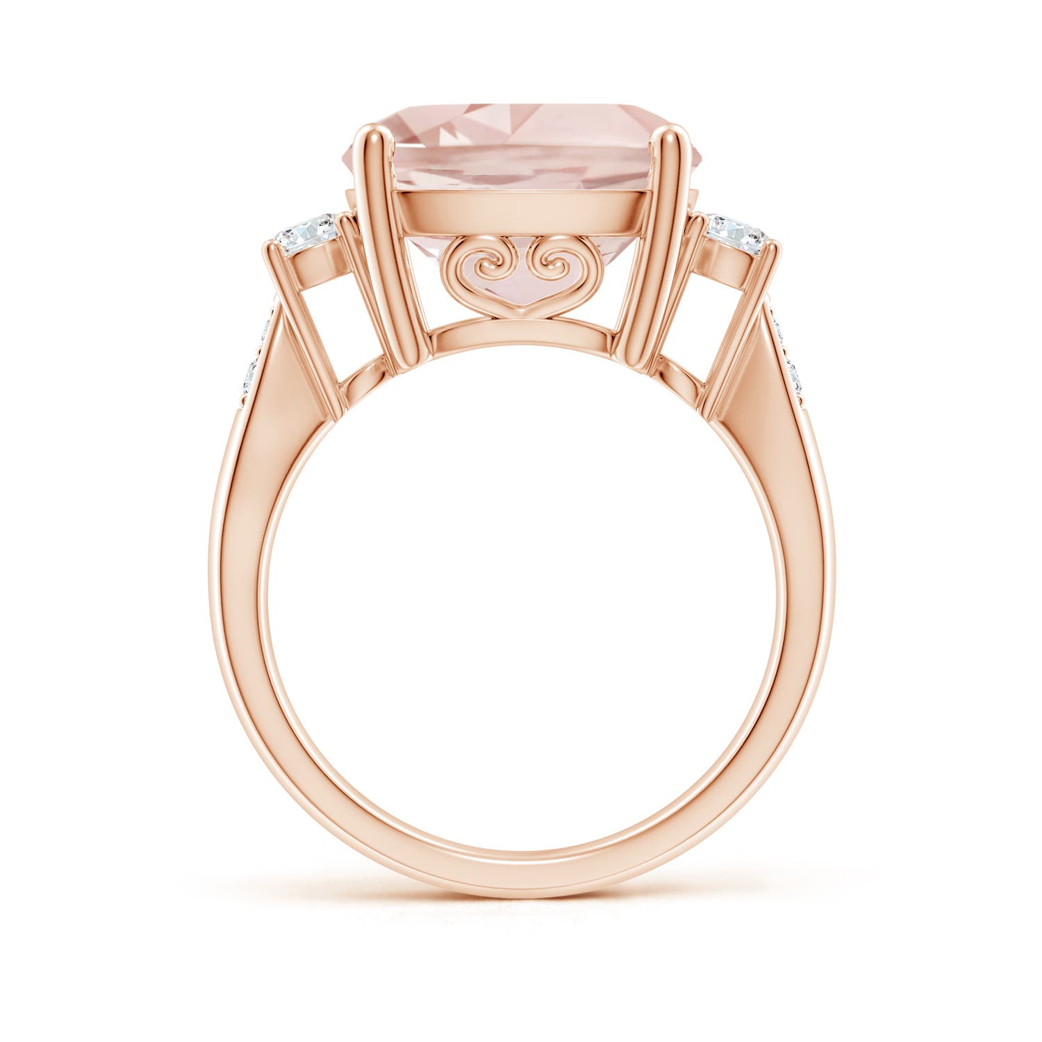 A - Morganite / 6.55 CT / 14 KT Rose Gold