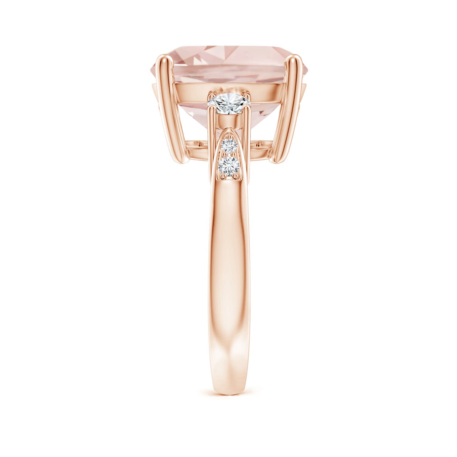 A - Morganite / 6.55 CT / 14 KT Rose Gold