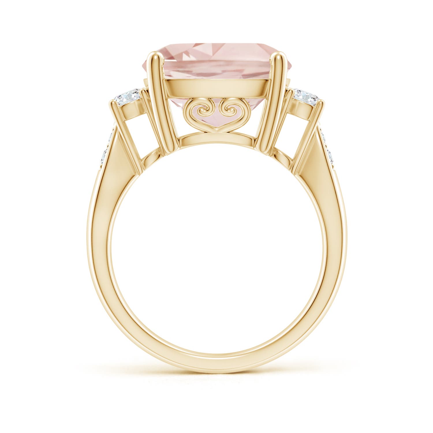 A - Morganite / 6.55 CT / 14 KT Yellow Gold