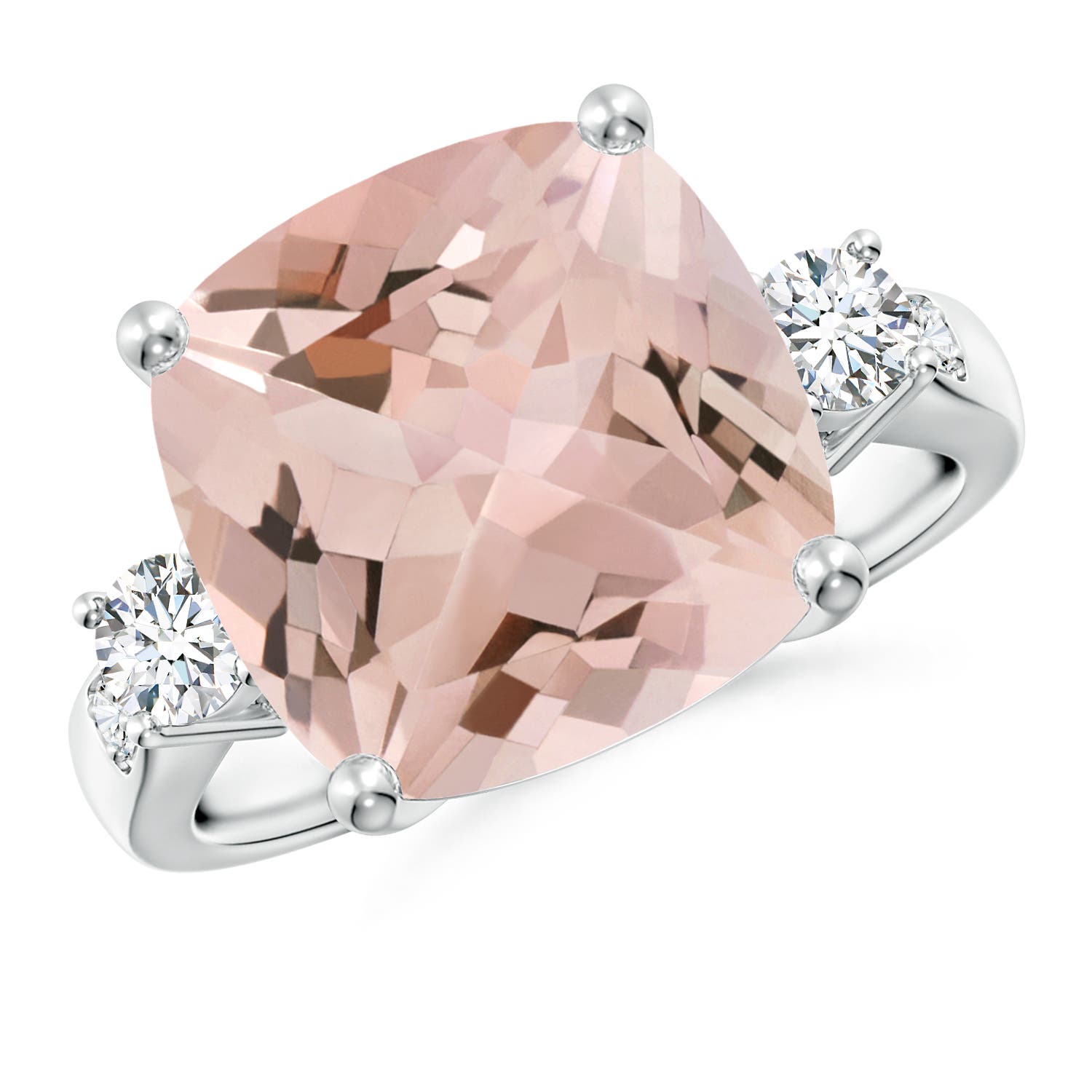 AA - Morganite / 6.55 CT / 14 KT White Gold