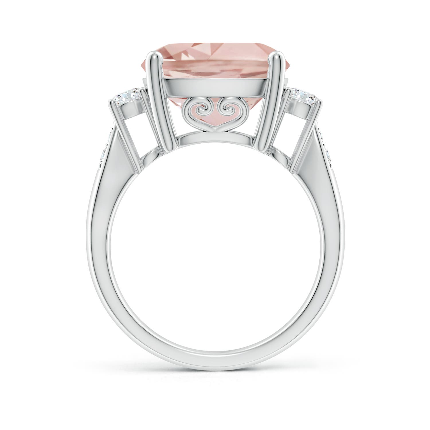 AA - Morganite / 6.55 CT / 14 KT White Gold