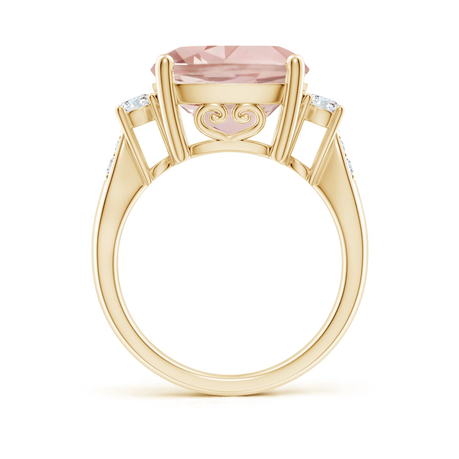 AA - Morganite / 6.55 CT / 14 KT Yellow Gold