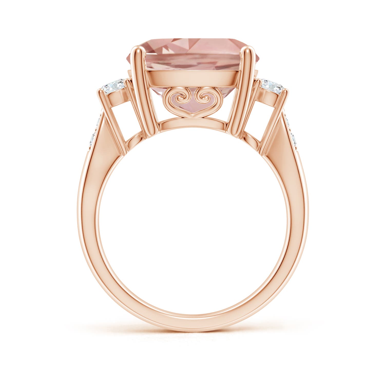 AAAA - Morganite / 6.55 CT / 14 KT Rose Gold