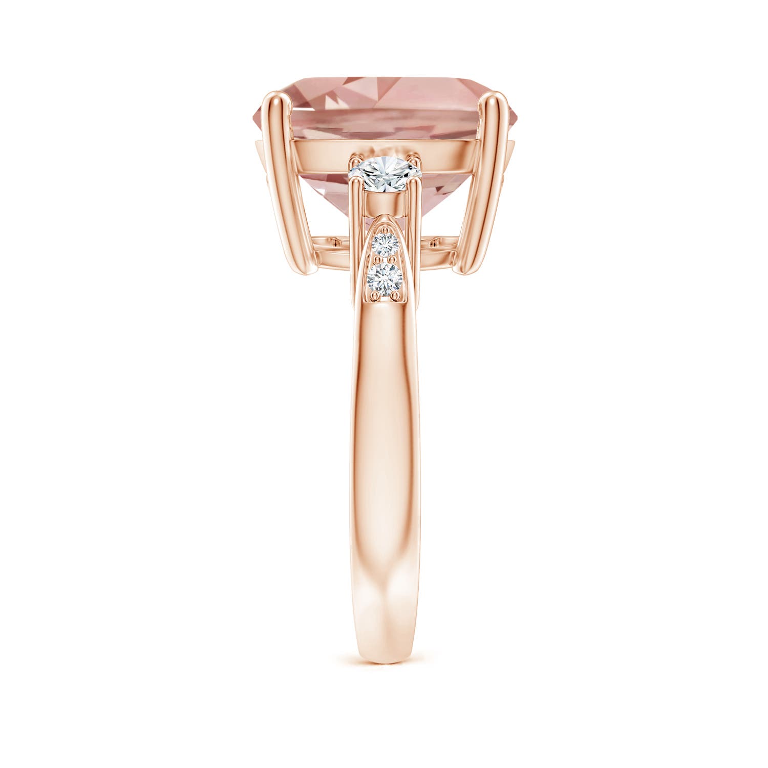 AAAA - Morganite / 6.55 CT / 14 KT Rose Gold