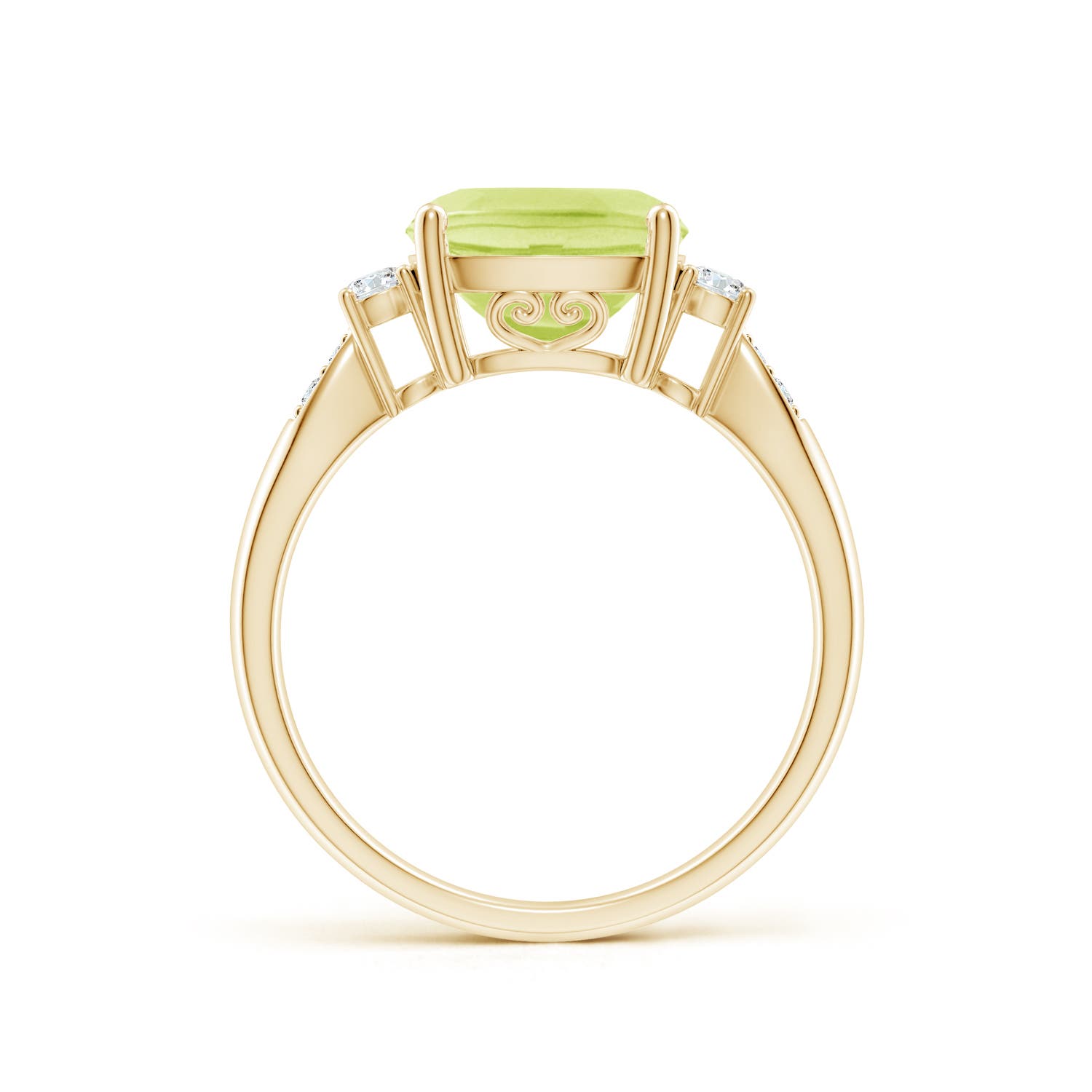 A - Peridot / 2.97 CT / 14 KT Yellow Gold