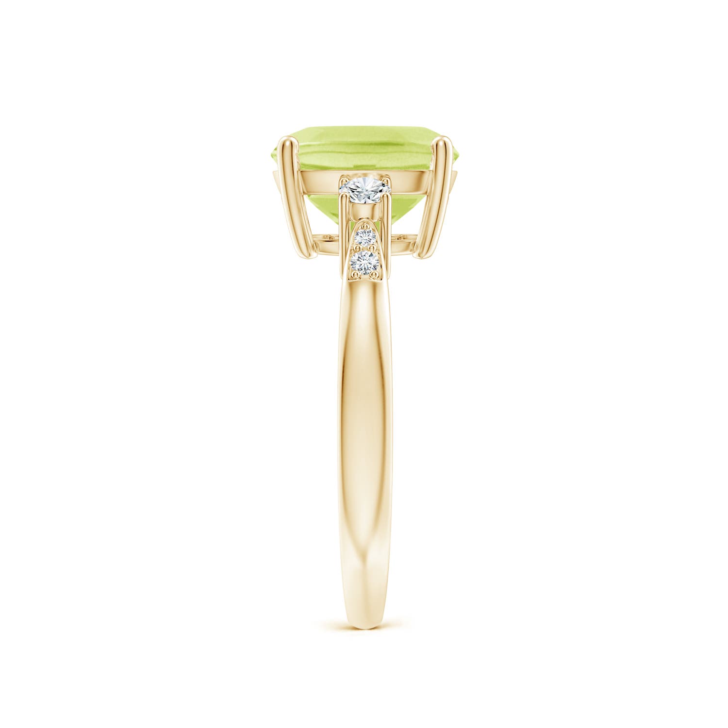 A - Peridot / 2.97 CT / 14 KT Yellow Gold