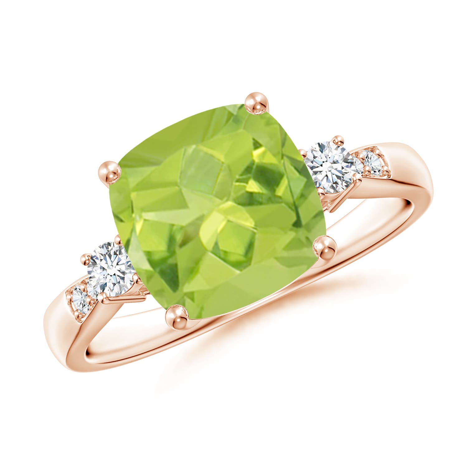 AA - Peridot / 2.97 CT / 14 KT Rose Gold