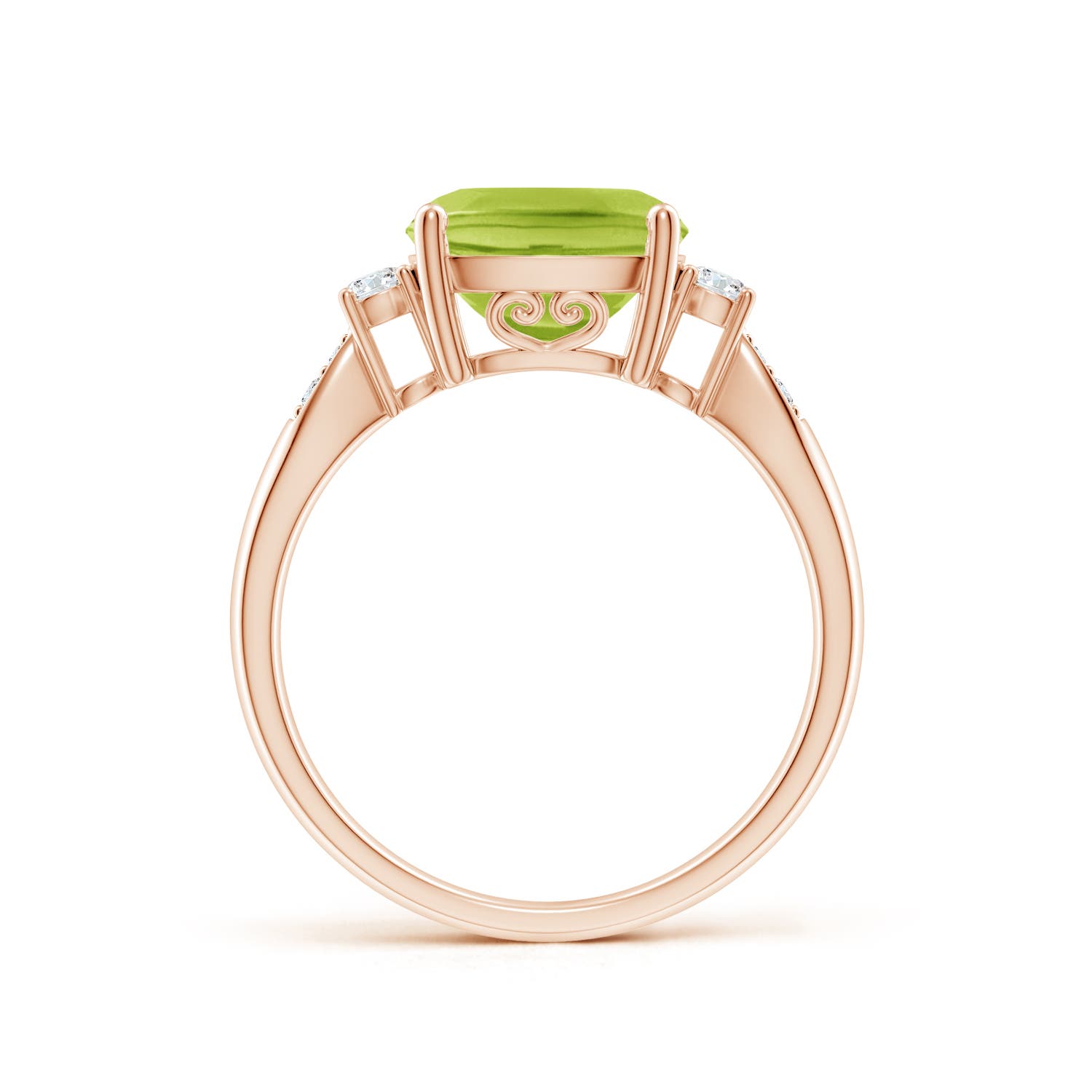 AA - Peridot / 2.97 CT / 14 KT Rose Gold