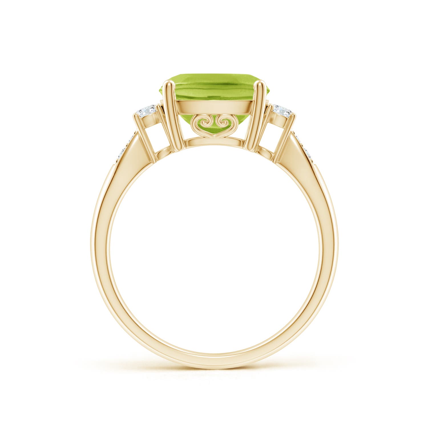 AA - Peridot / 2.97 CT / 14 KT Yellow Gold