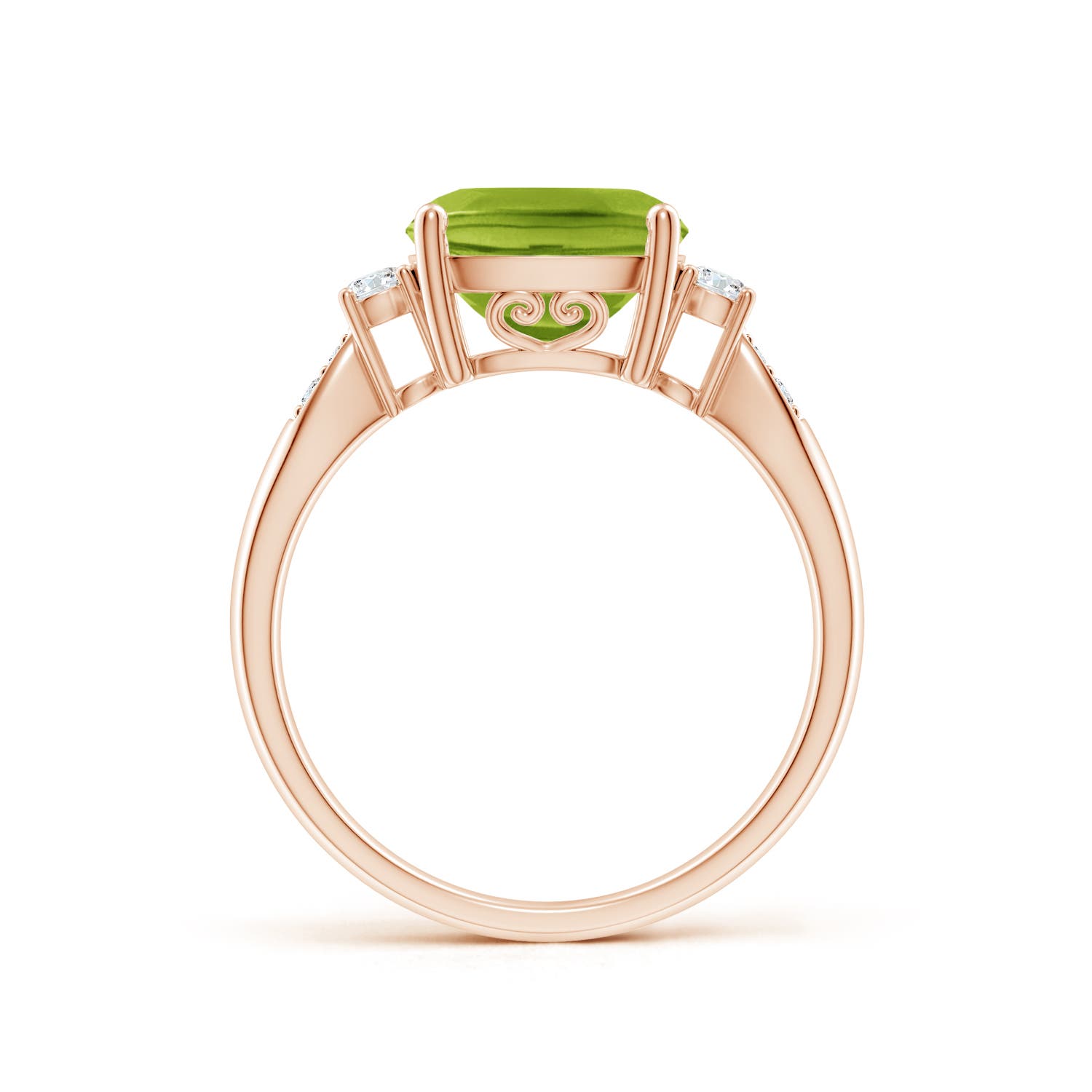 AAA - Peridot / 2.97 CT / 14 KT Rose Gold