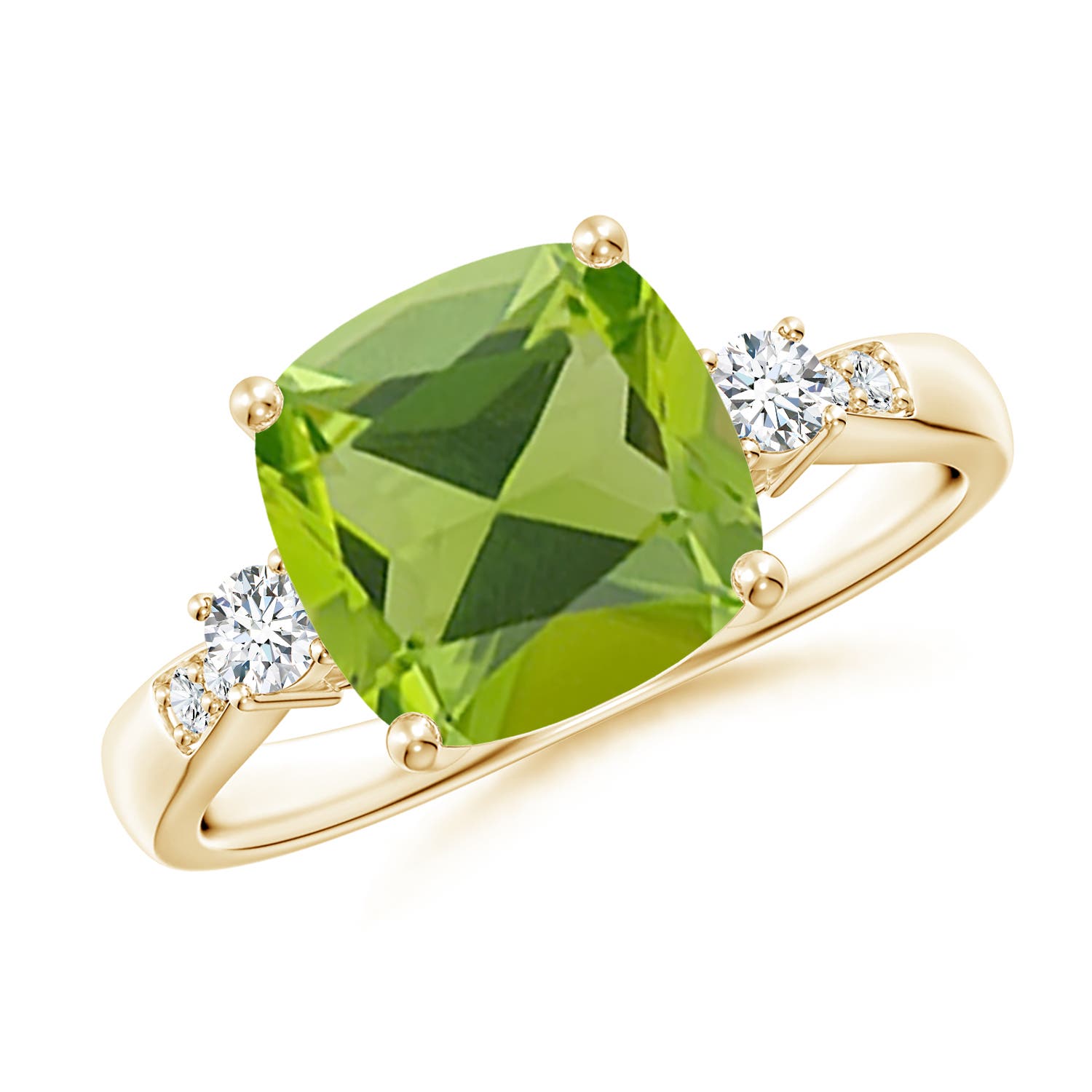 AAA - Peridot / 2.97 CT / 14 KT Yellow Gold