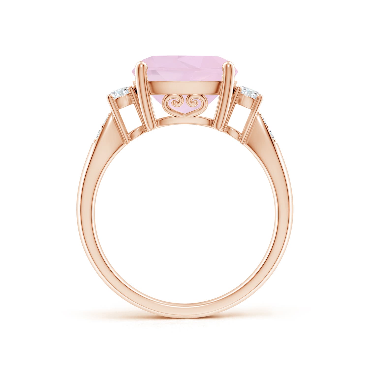 AA - Rose Quartz / 3.62 CT / 14 KT Rose Gold