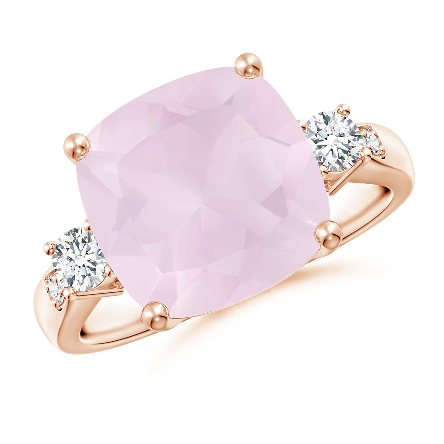 A - Rose Quartz / 5.25 CT / 14 KT Rose Gold