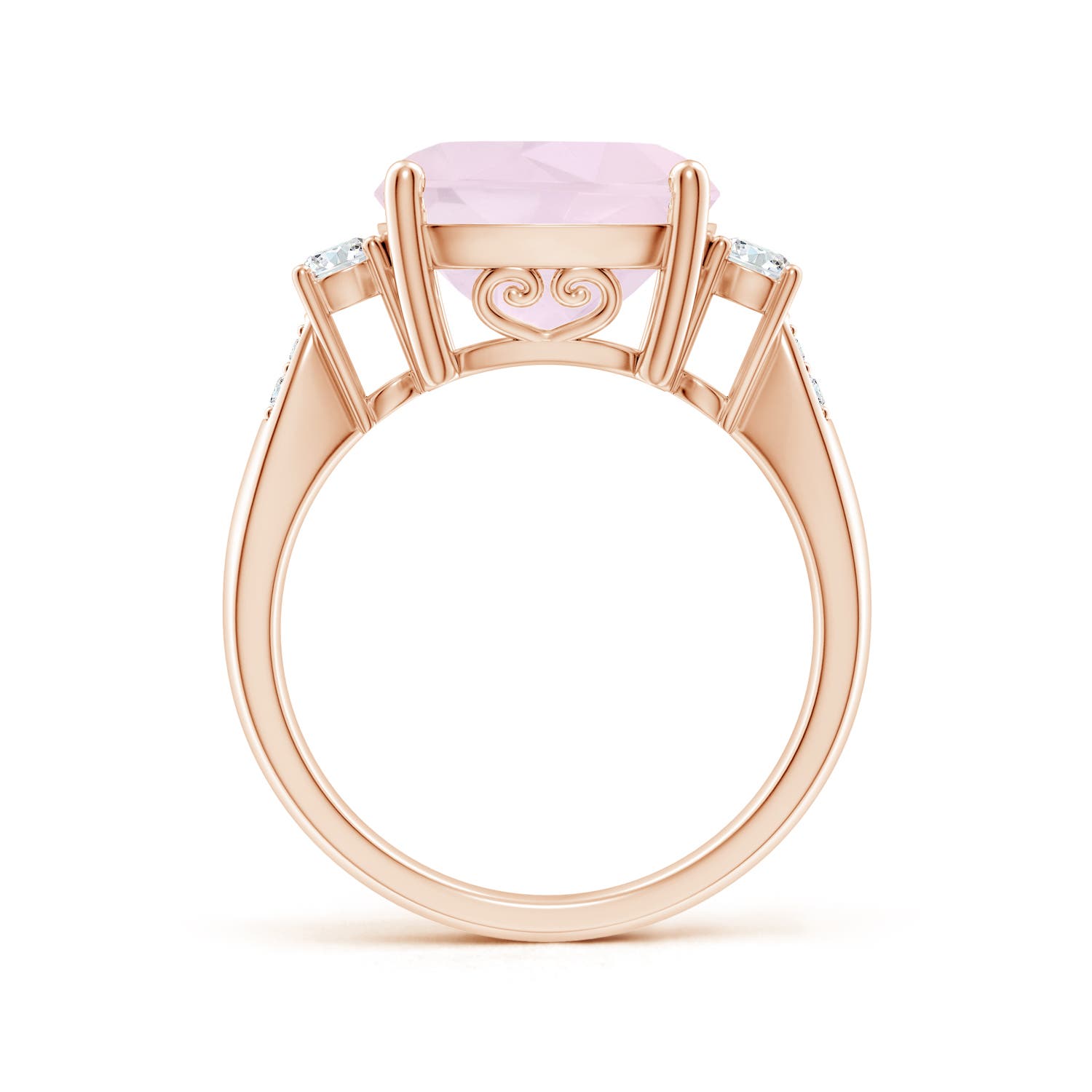 A - Rose Quartz / 5.25 CT / 14 KT Rose Gold