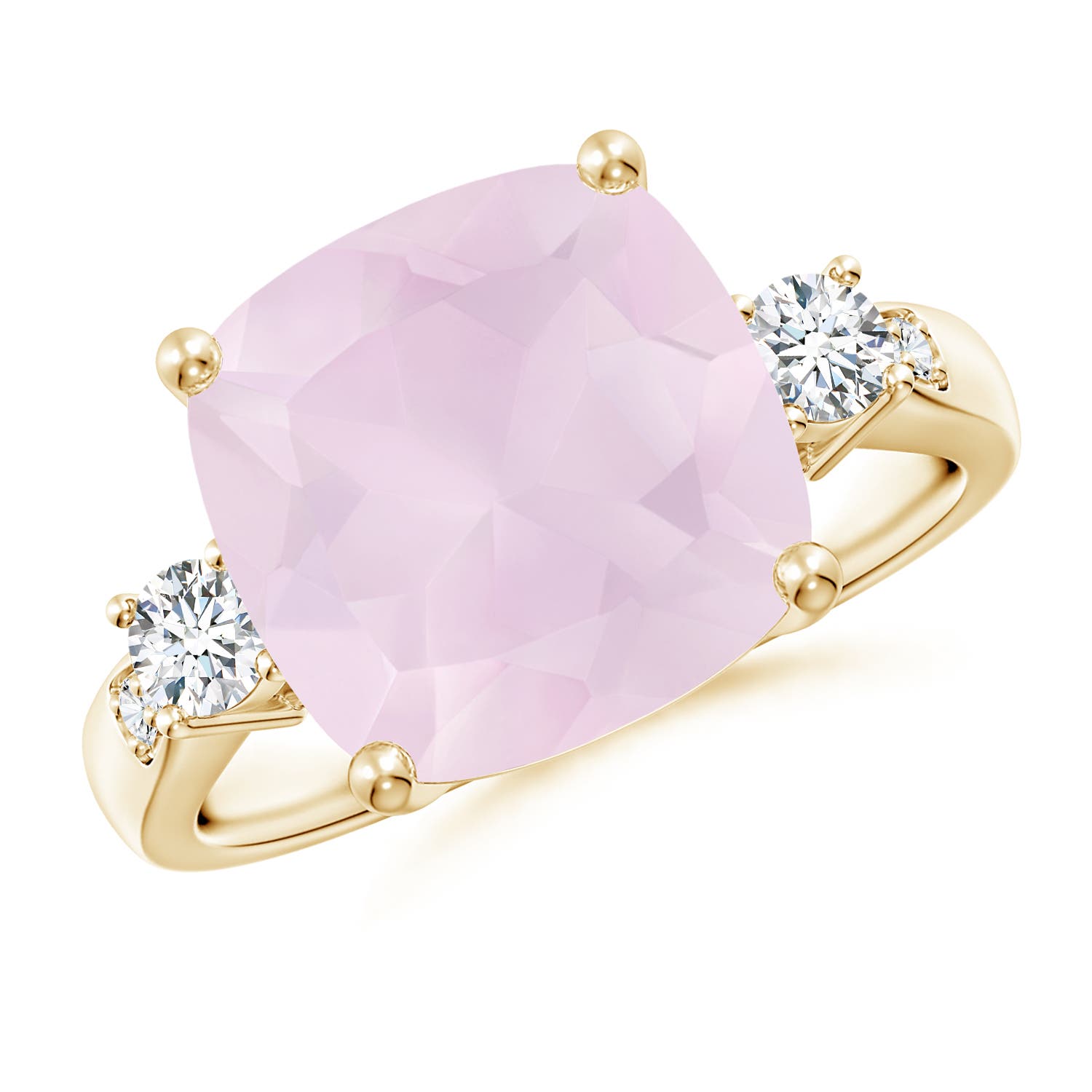 A - Rose Quartz / 5.25 CT / 14 KT Yellow Gold