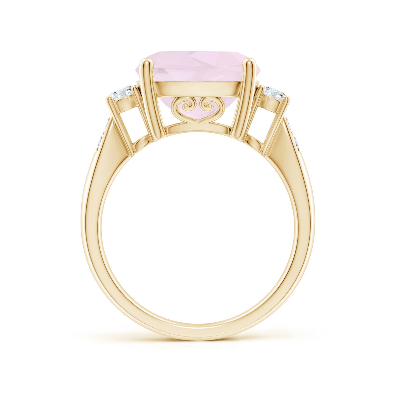 A - Rose Quartz / 5.25 CT / 14 KT Yellow Gold