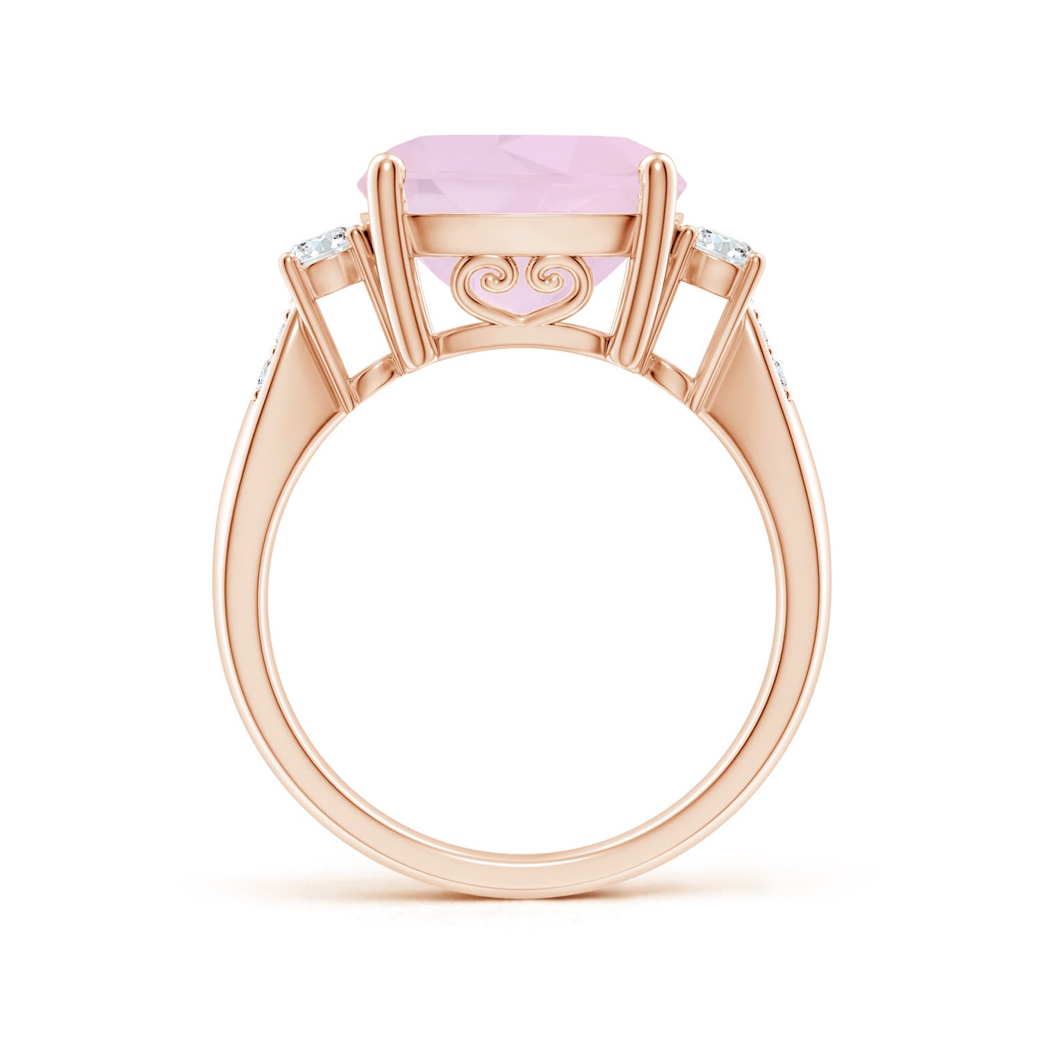 AA - Rose Quartz / 5.25 CT / 14 KT Rose Gold