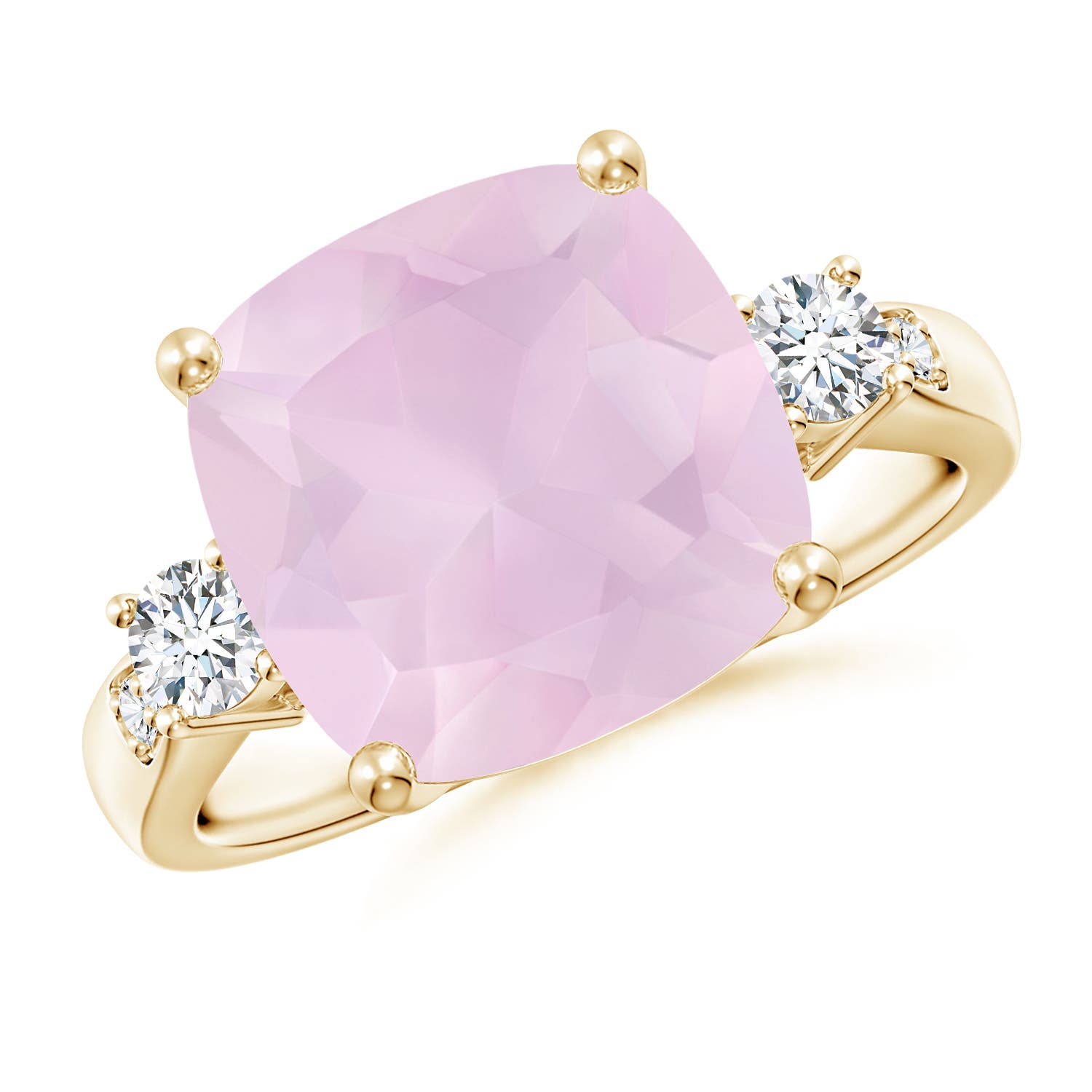 AA - Rose Quartz / 5.25 CT / 14 KT Yellow Gold