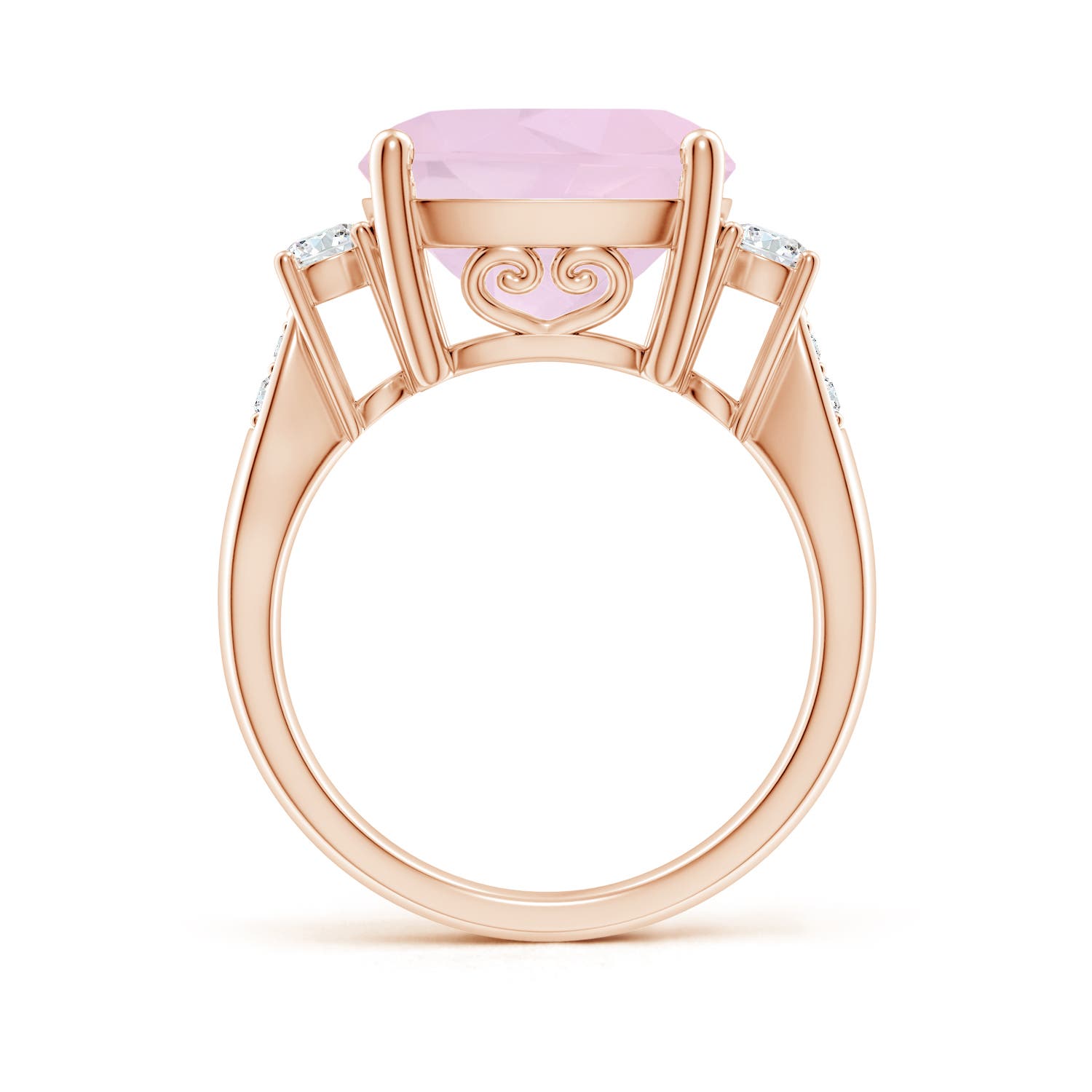 AA - Rose Quartz / 5.8 CT / 14 KT Rose Gold