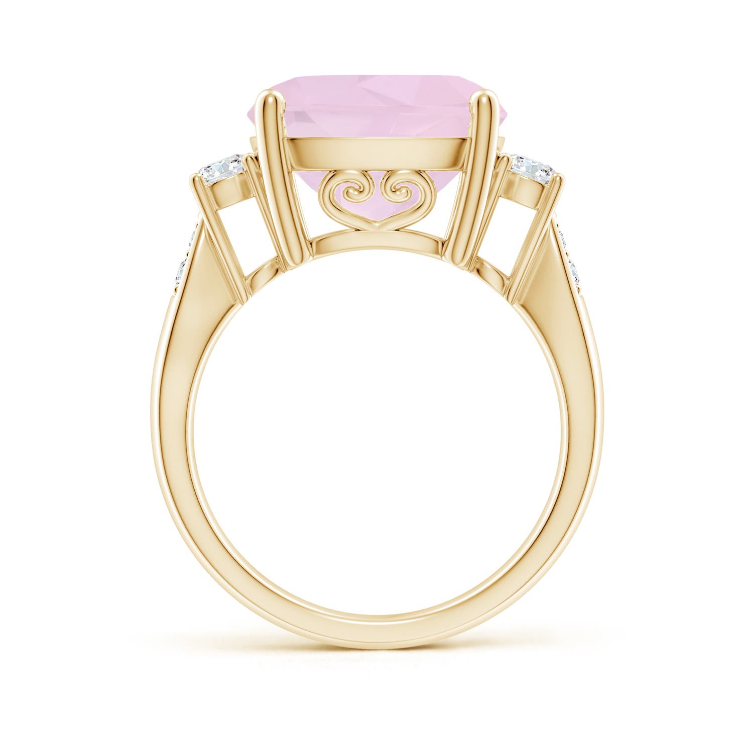 AA - Rose Quartz / 5.8 CT / 14 KT Yellow Gold