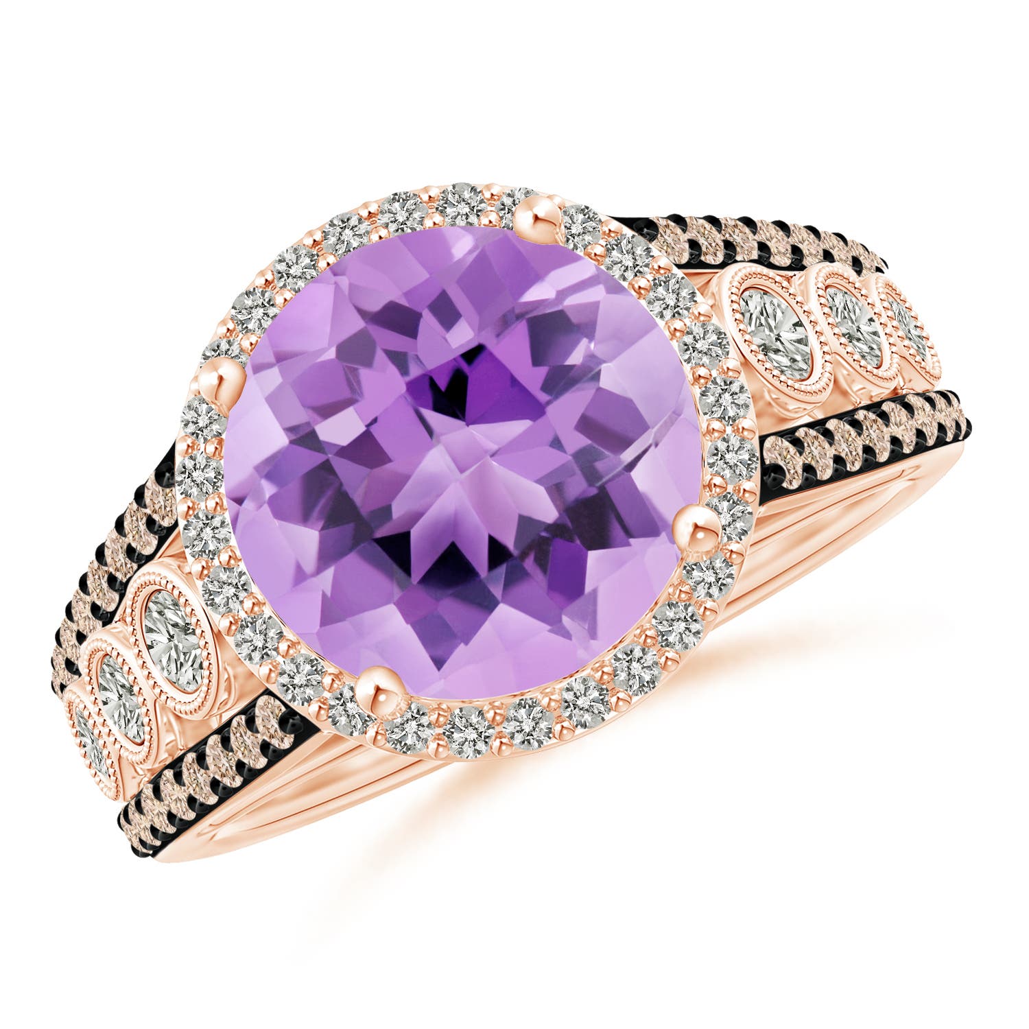 A - Amethyst / 4.42 CT / 14 KT Rose Gold