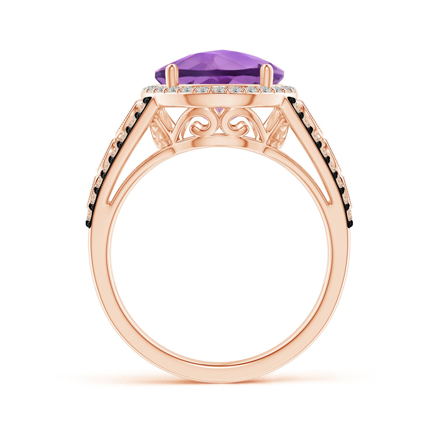 A - Amethyst / 4.42 CT / 14 KT Rose Gold