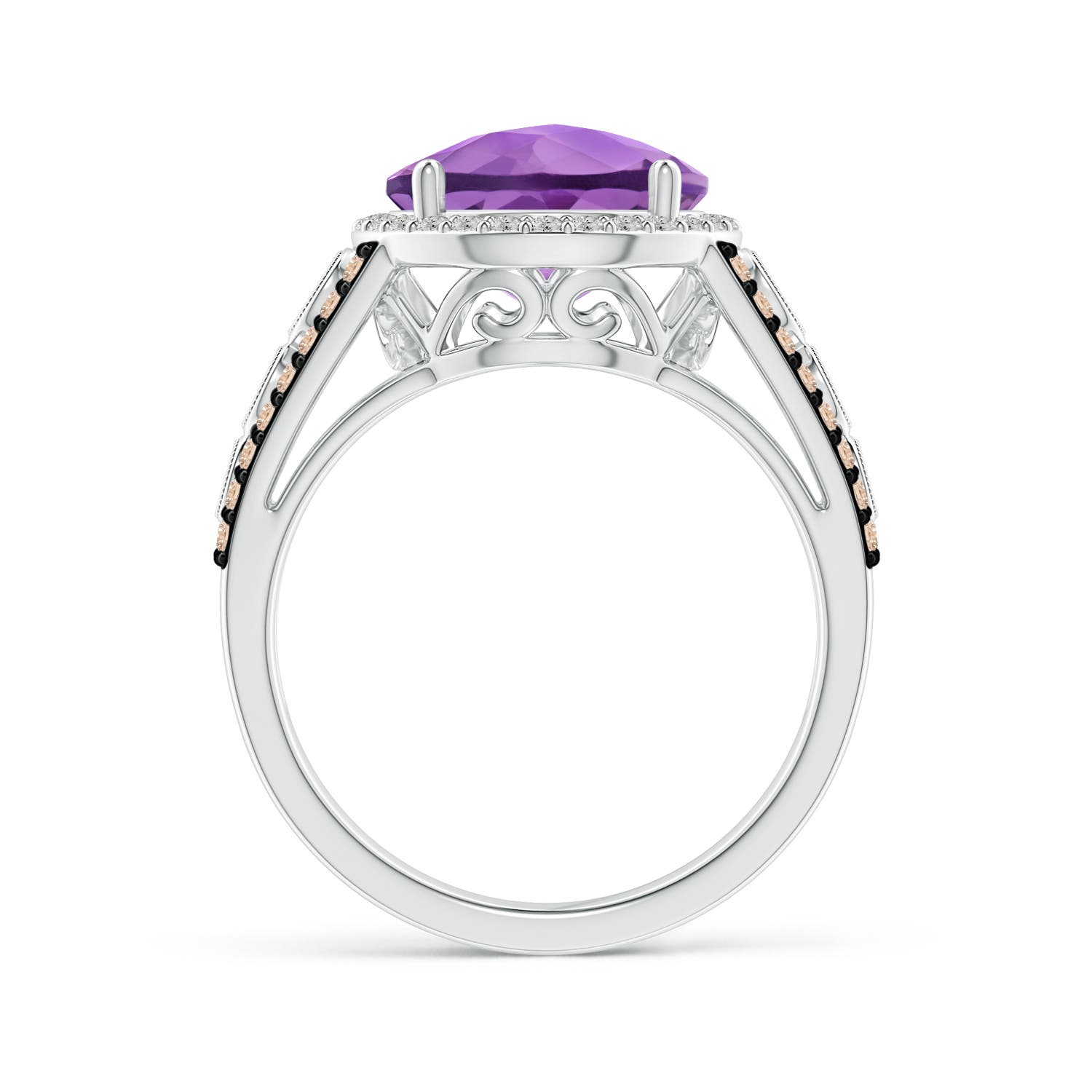 A - Amethyst / 4.42 CT / 14 KT White Gold