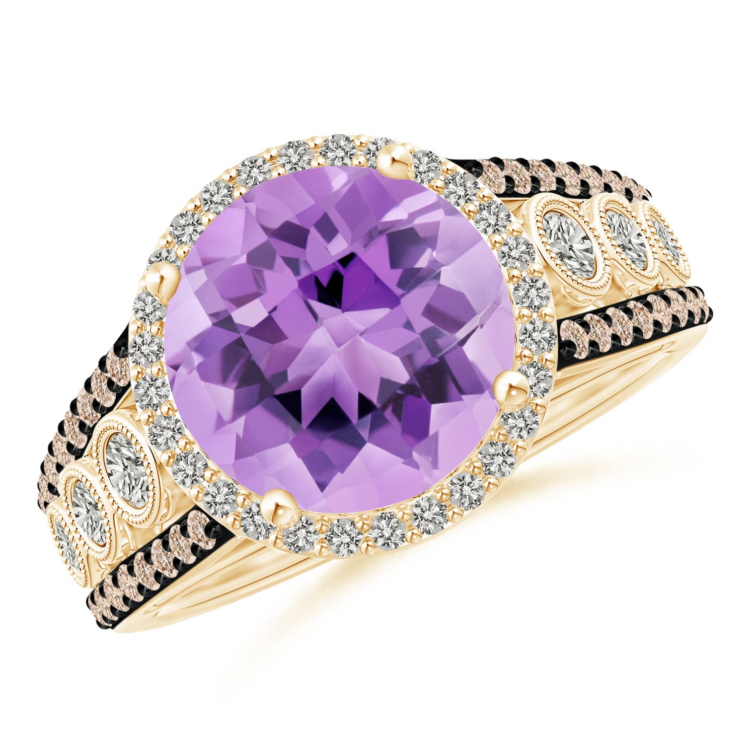 A - Amethyst / 4.42 CT / 14 KT Yellow Gold