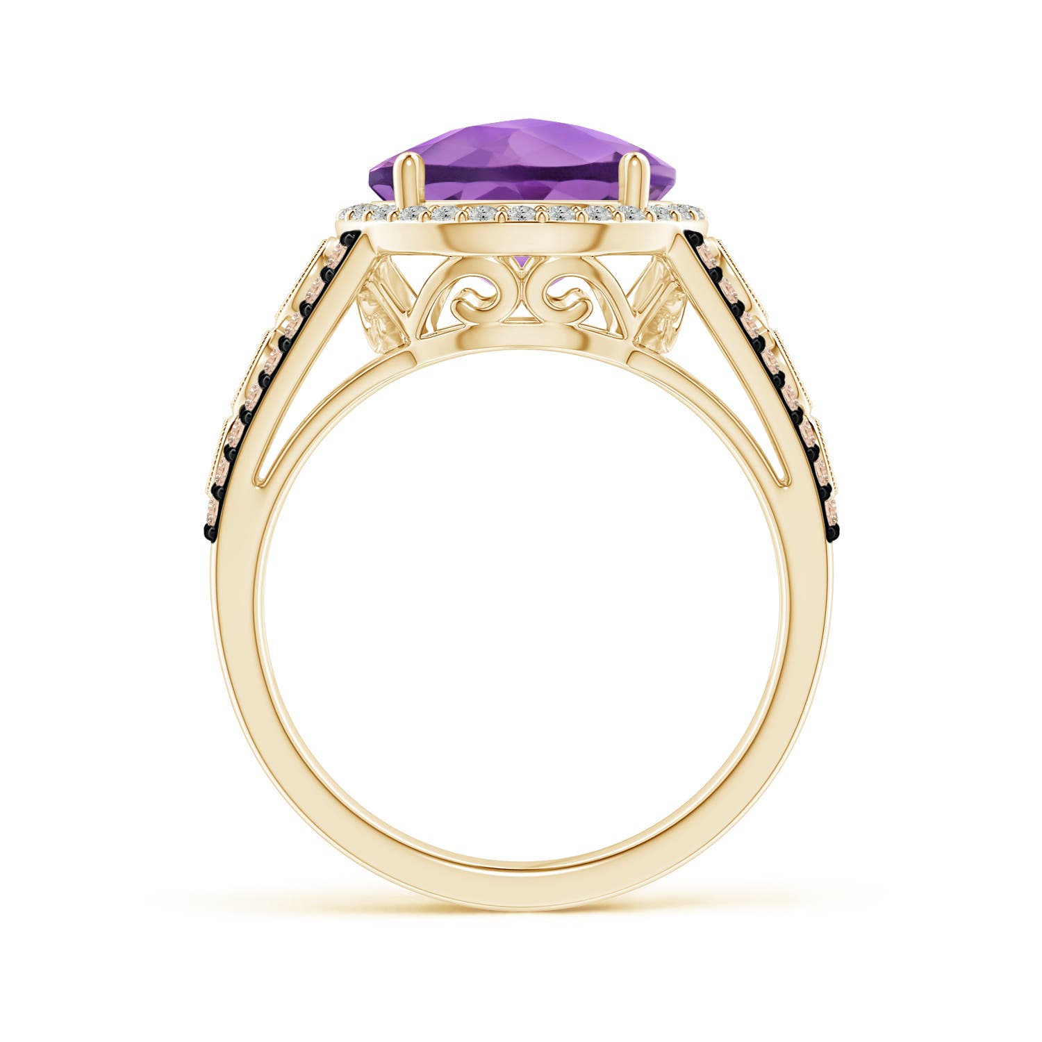 A - Amethyst / 4.42 CT / 14 KT Yellow Gold